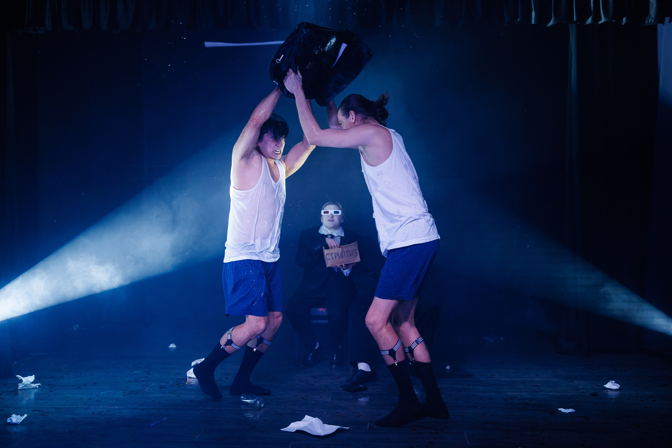 Спектакль «СТРИПТИЗ» от театра Д. Лица в СПб. Фотограф в Санкт-Петербурге — Сергей Петров