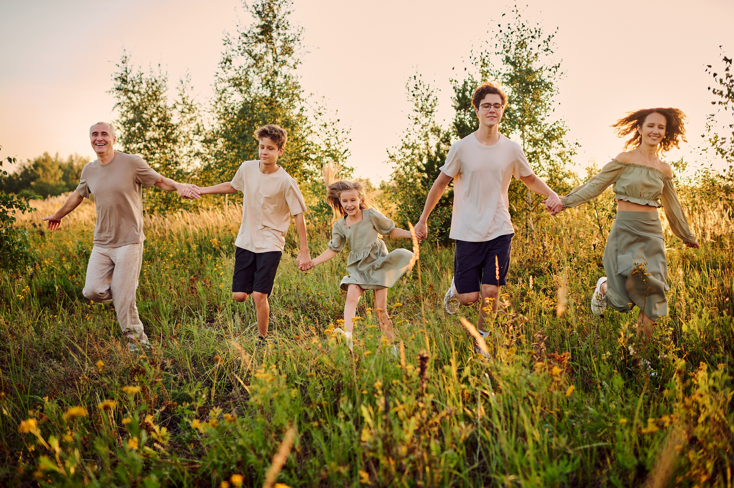 НА ЗАКАТЕ | НАСТЯ, ВИТЯ, МАША, ЛЕША и ЖЕНЯ. Свадебный и семейный фотограф РИТА БОЧКАРЁВА