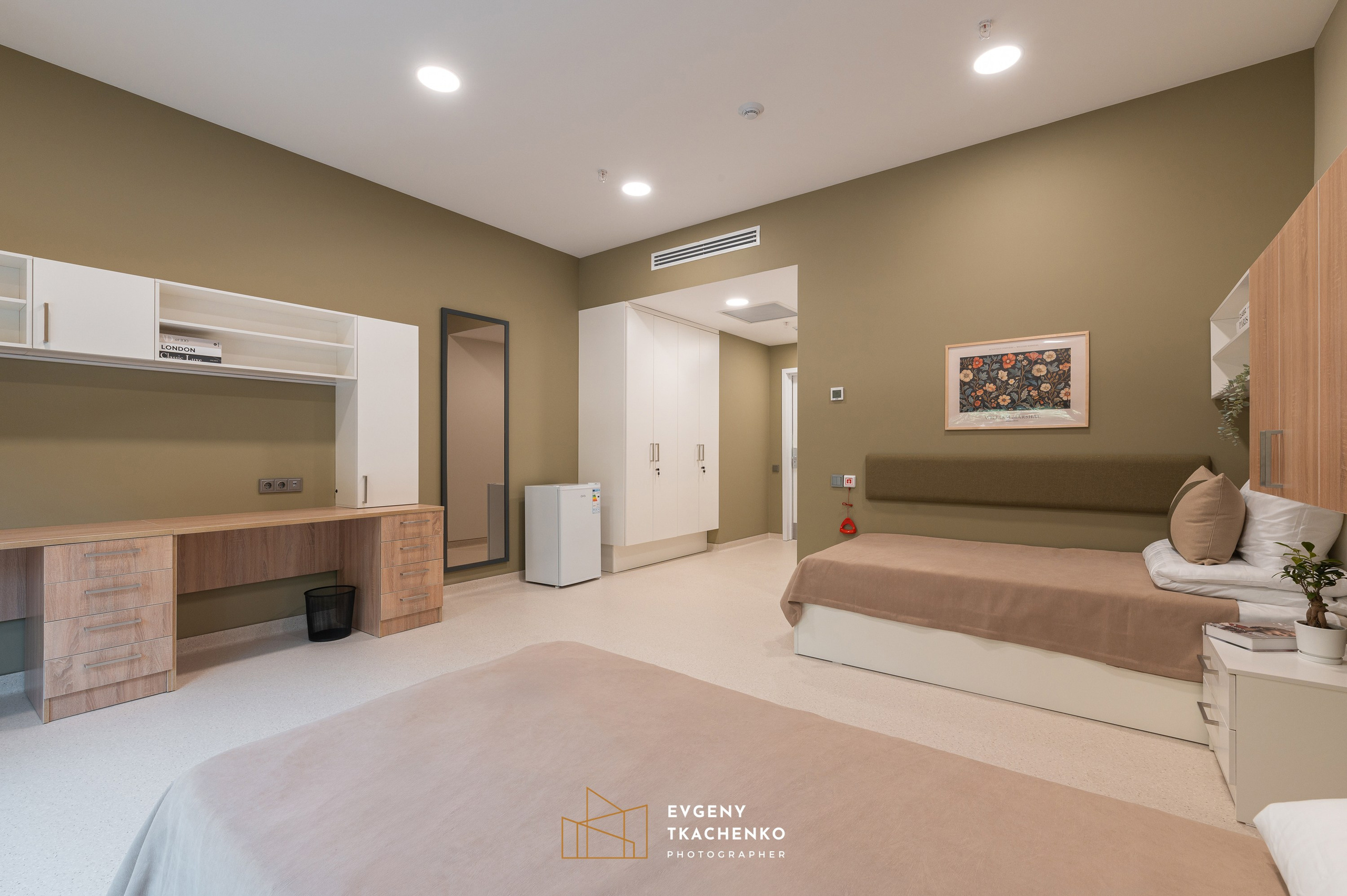 Общежитие университета NarXoz в Алматы. Архитектурный и интерьерный фотограф в Казахстане