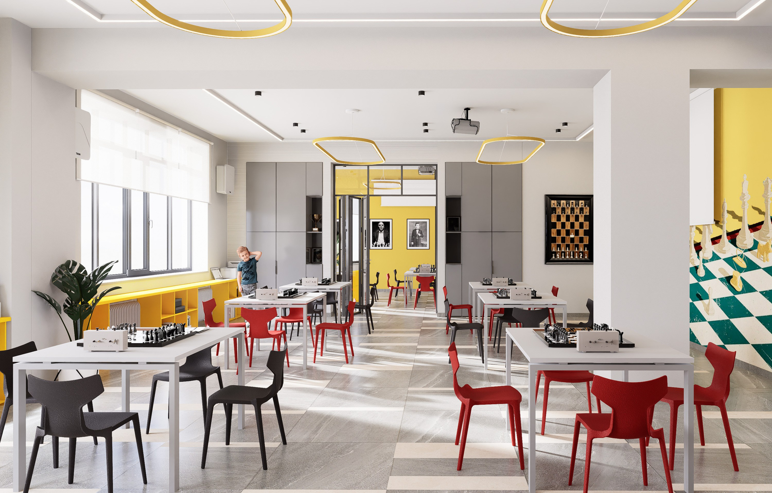 Проект шахматного клуба «ИСКРА». Архитектурно-дизайнерское бюро ROOMS