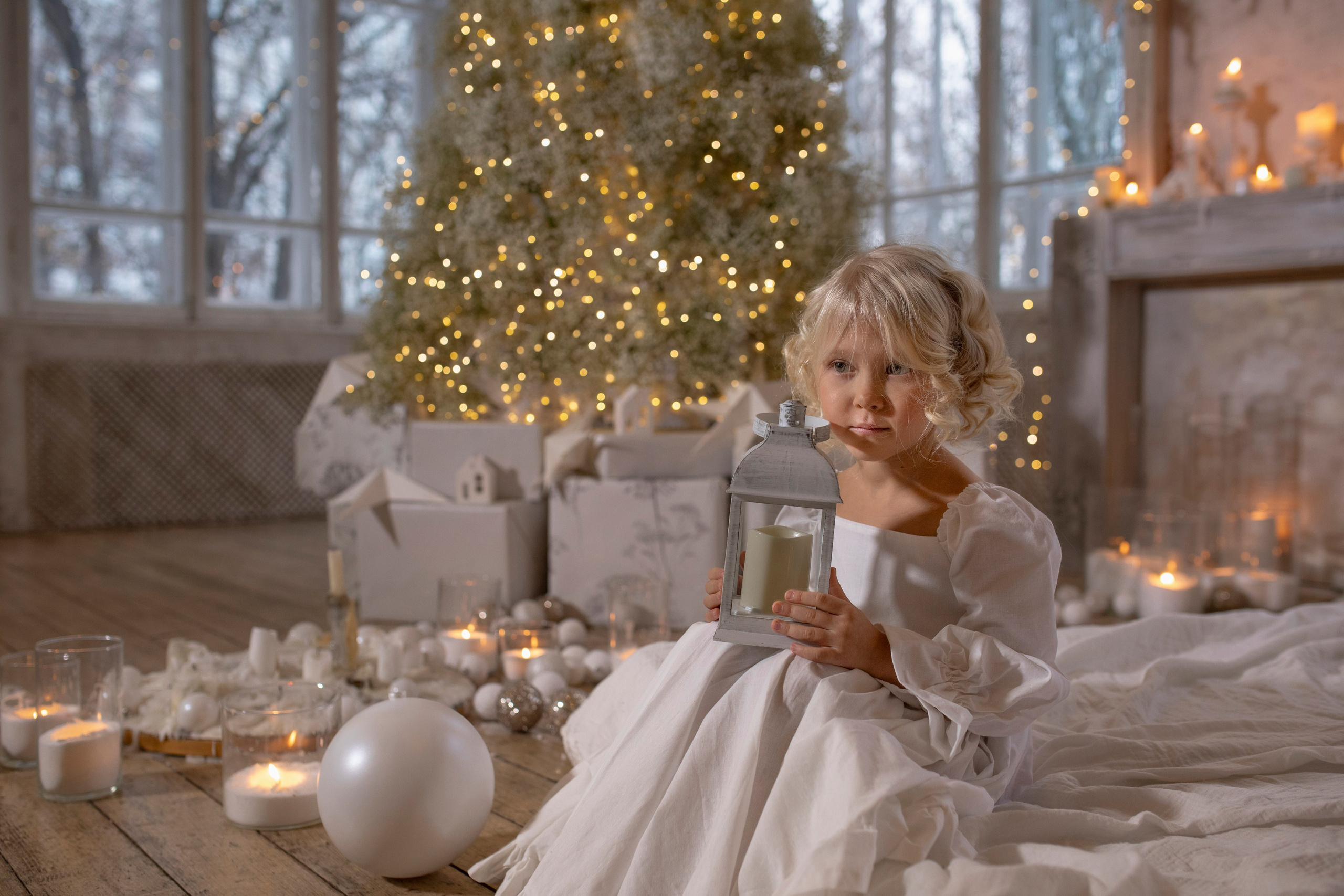 Новогодняя фотосессия Анны с детьми. Арт- фотограф Москва