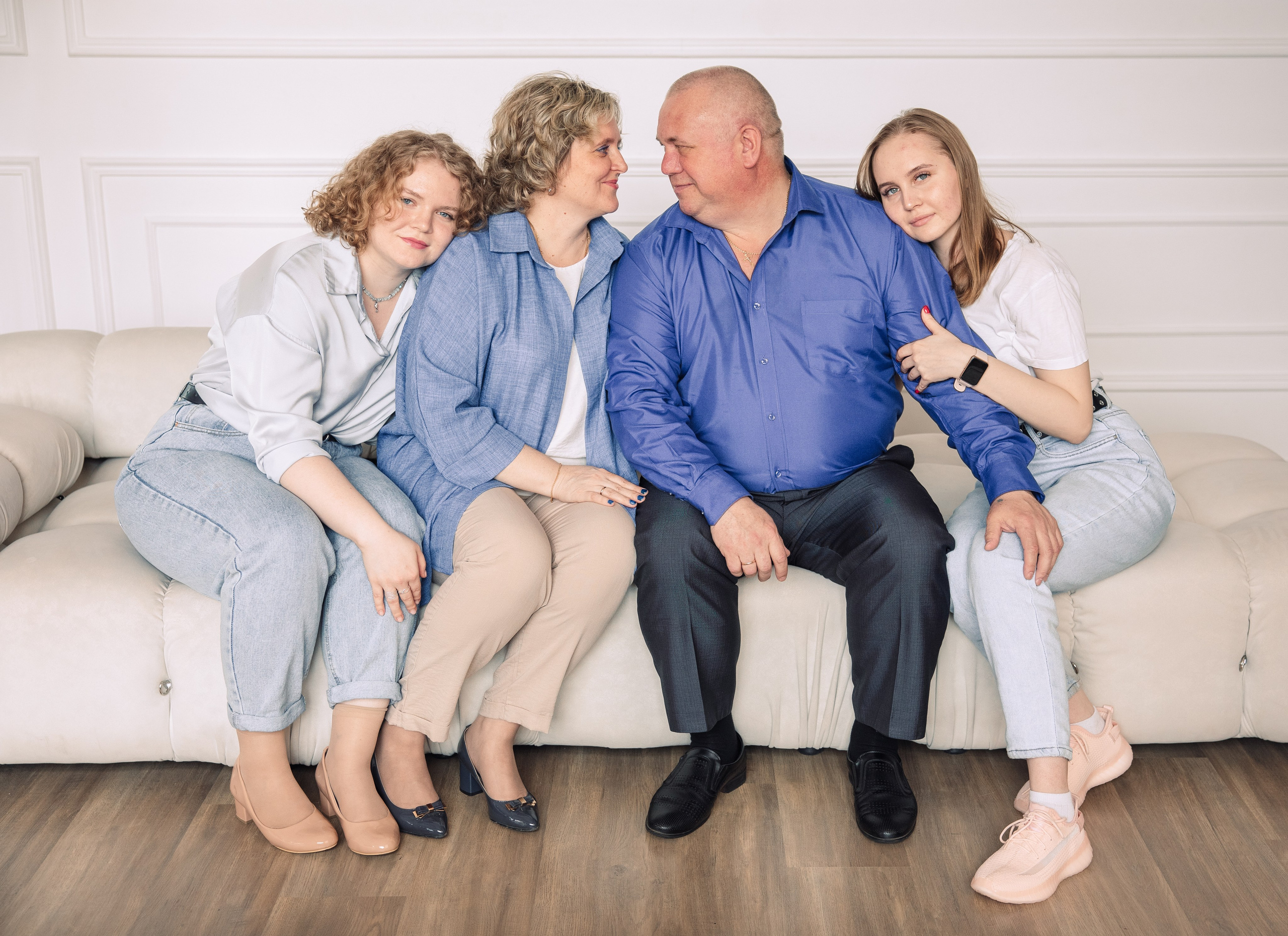 Семейная съемка в студии. Фотограф в Казани Ольга Яшина