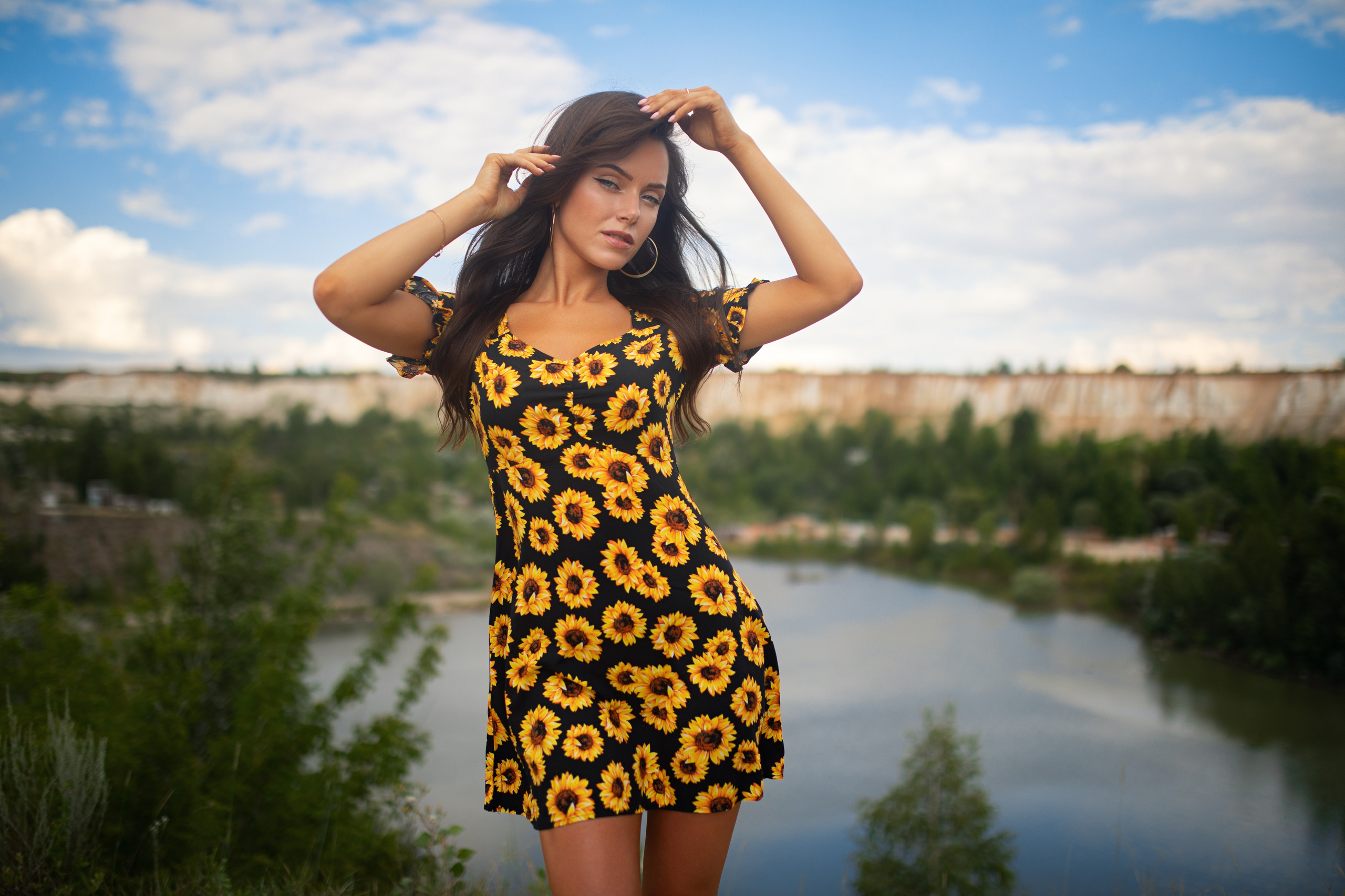 Летняя съемка с Екатериной на природе в парке Белый Колодец в формате для «себя»