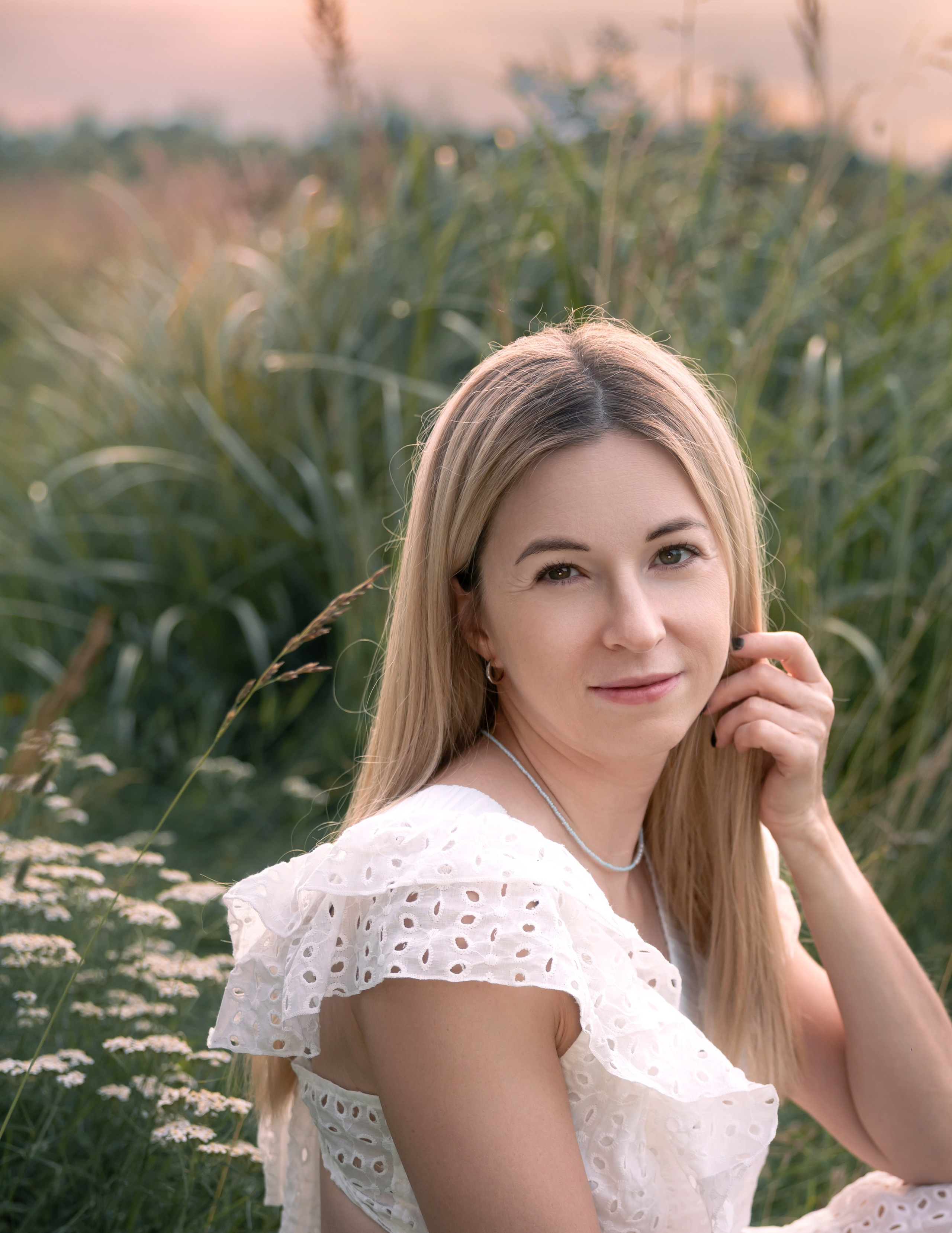 Фотосессия на закате. Лето. Нежность