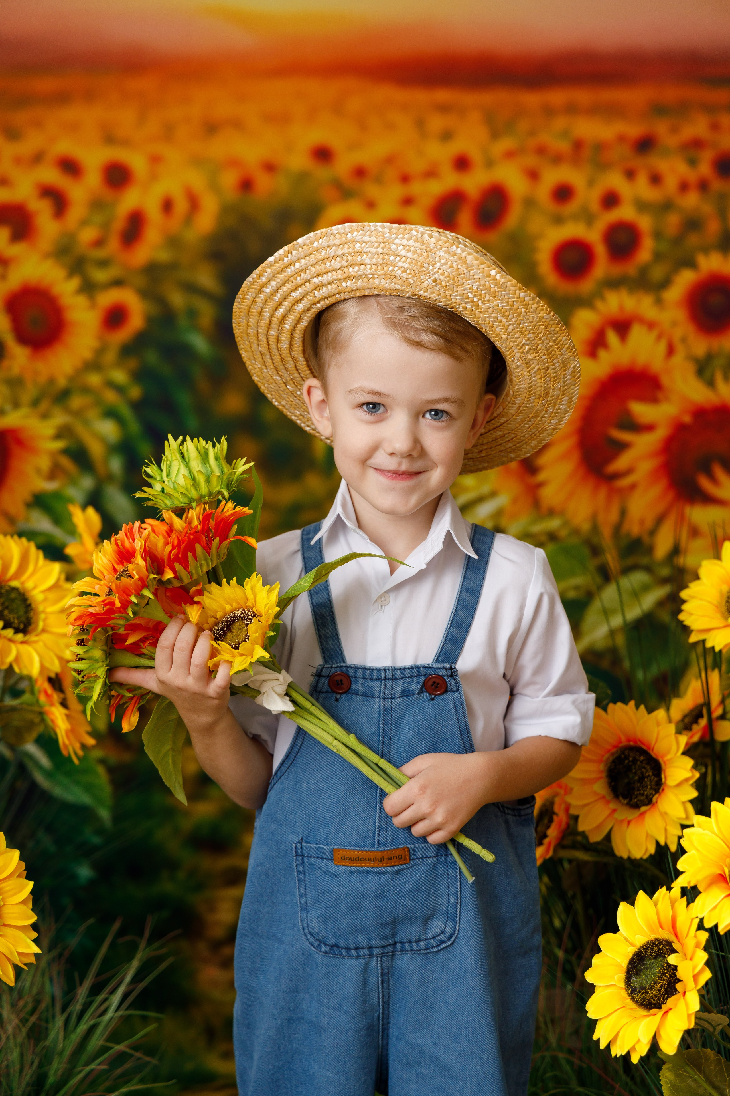 Подсолнухи. Детская фотостудия Москва