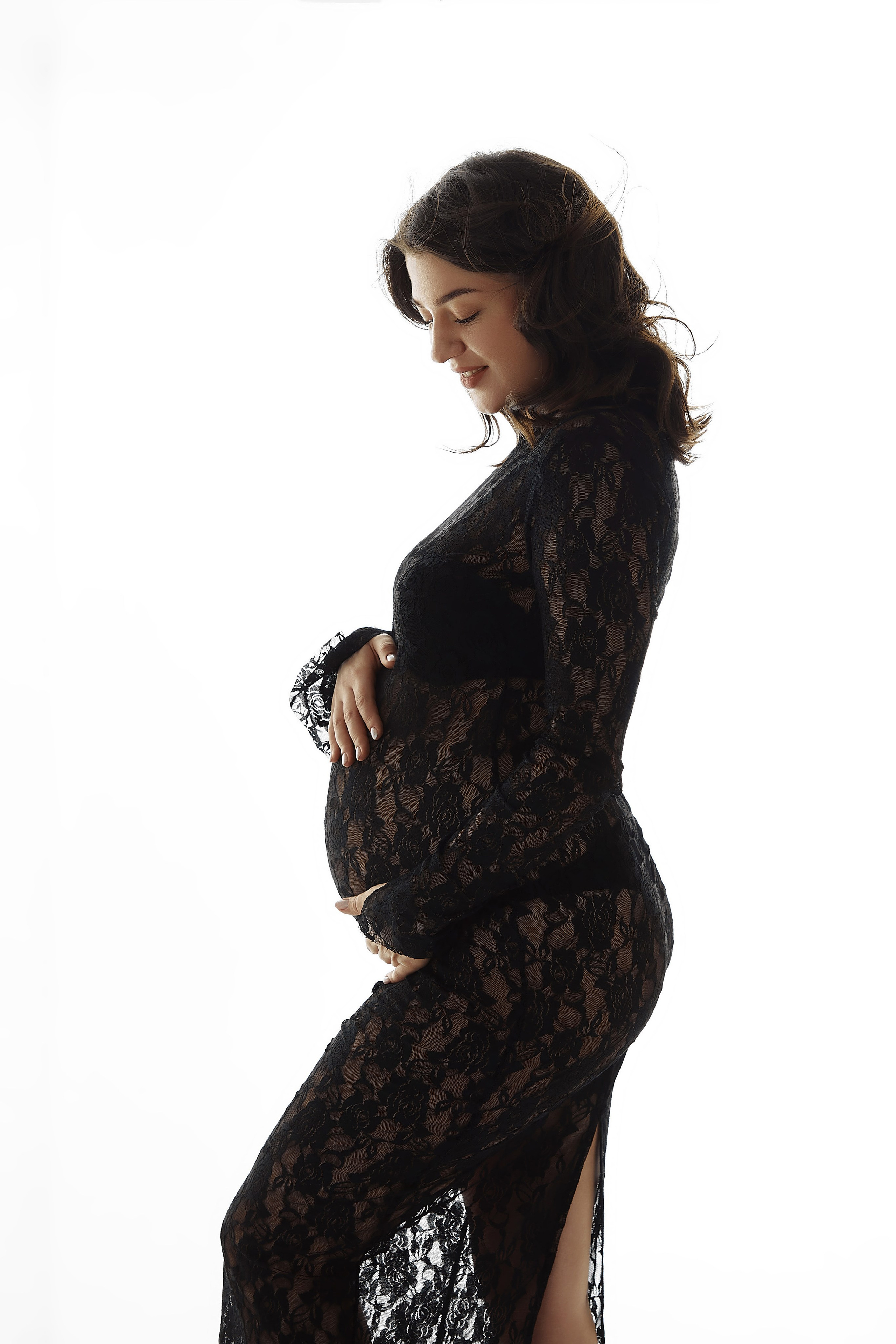 Ажурное длинное платье, размер 44-46