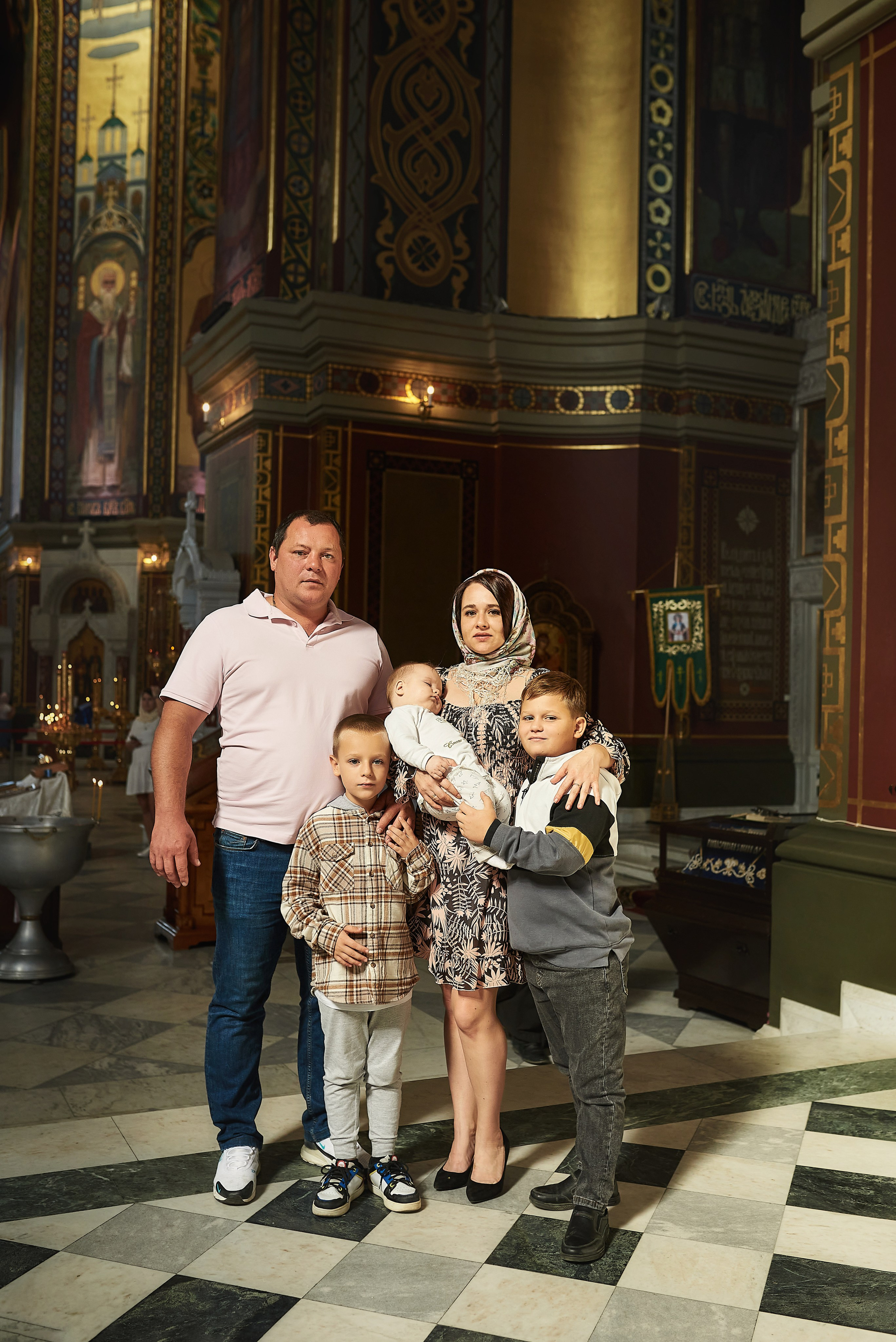 Двойное крещение в Новочеркасском соборе. Семейный фотограф в Ростове-на-Дону Татьяна Литвинова