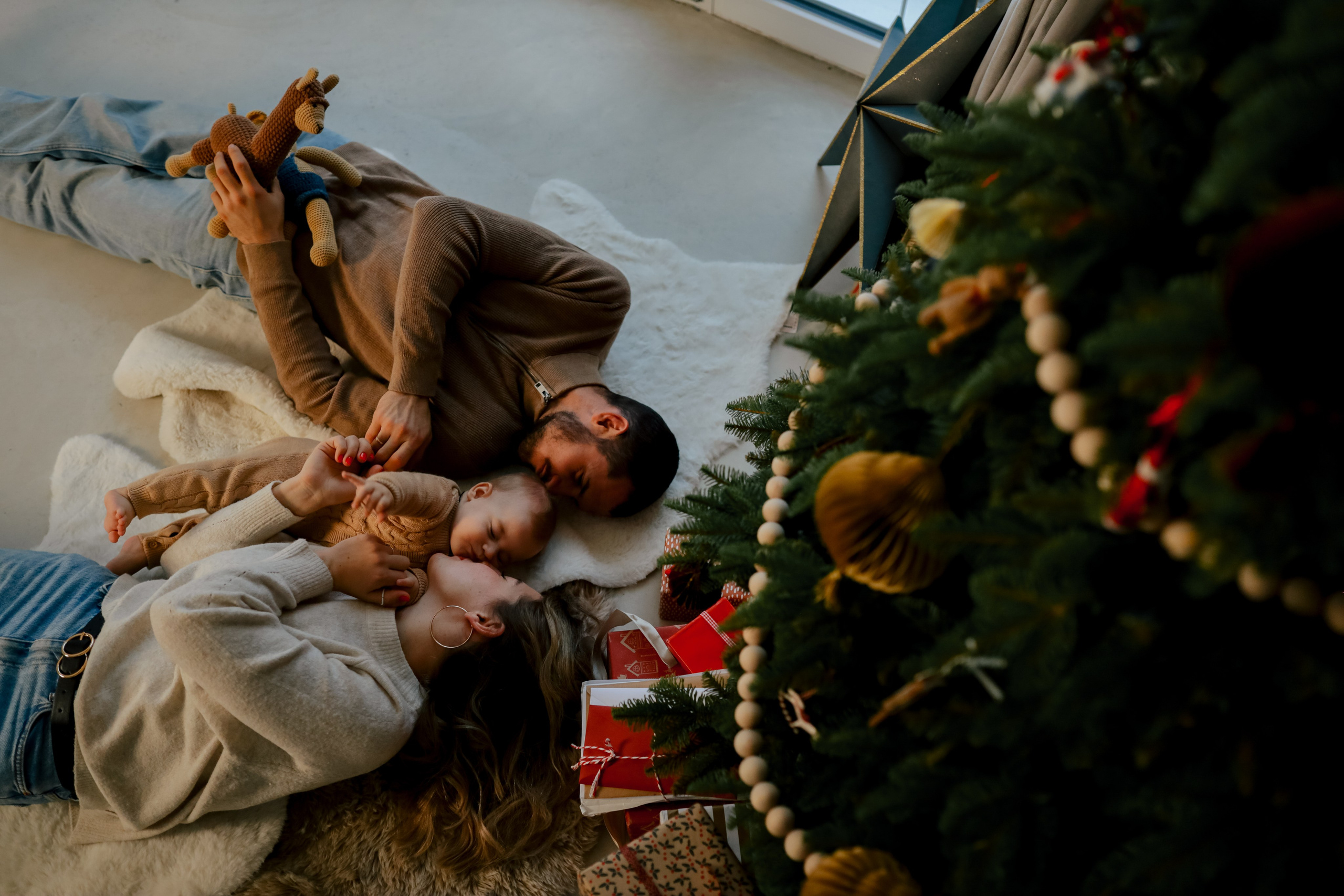 Теплое семейное новогоднее. Свадебный и семейный фотограф в Варшаве