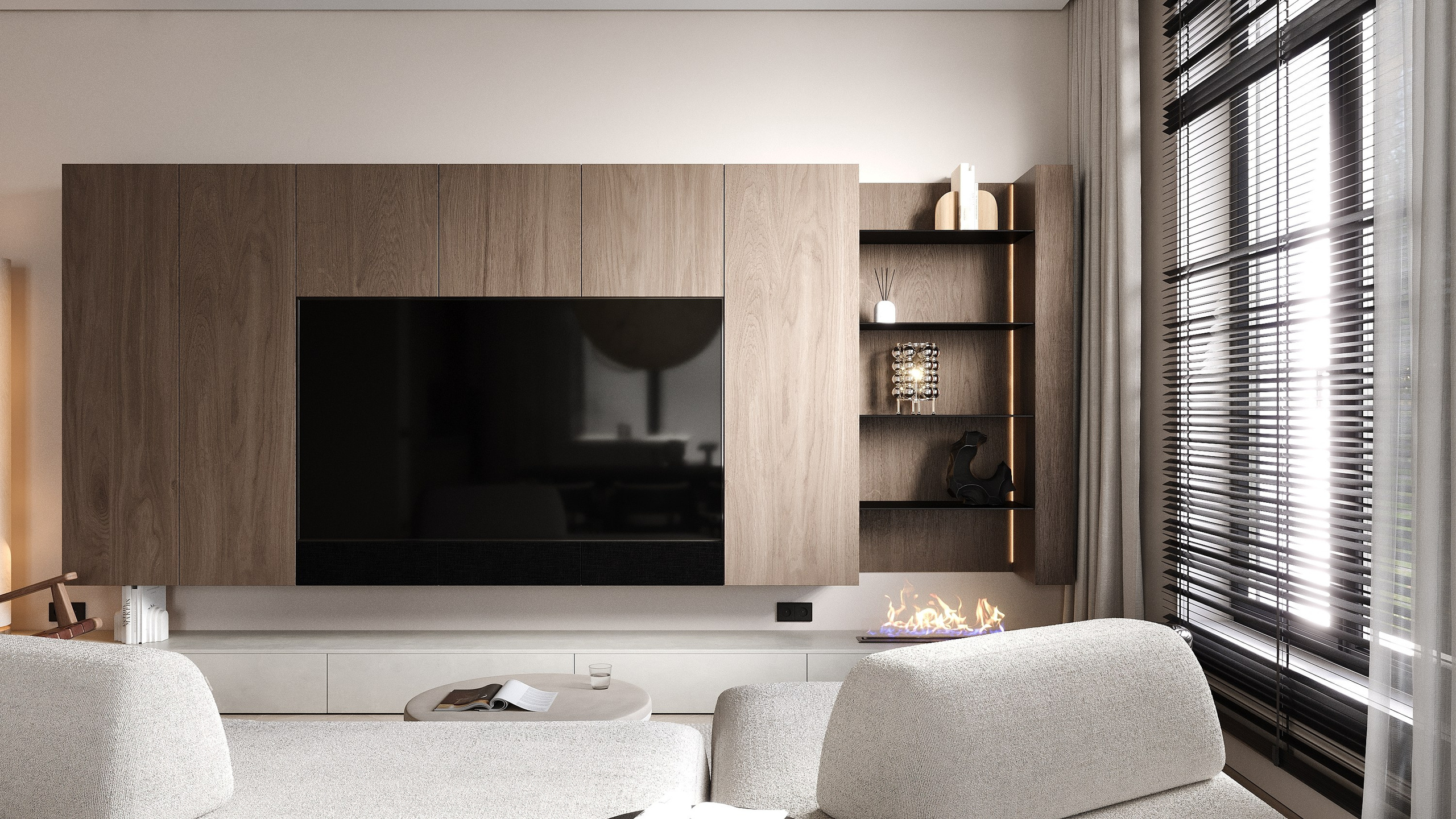 Частный дом 160 м². Визуализации интерьера