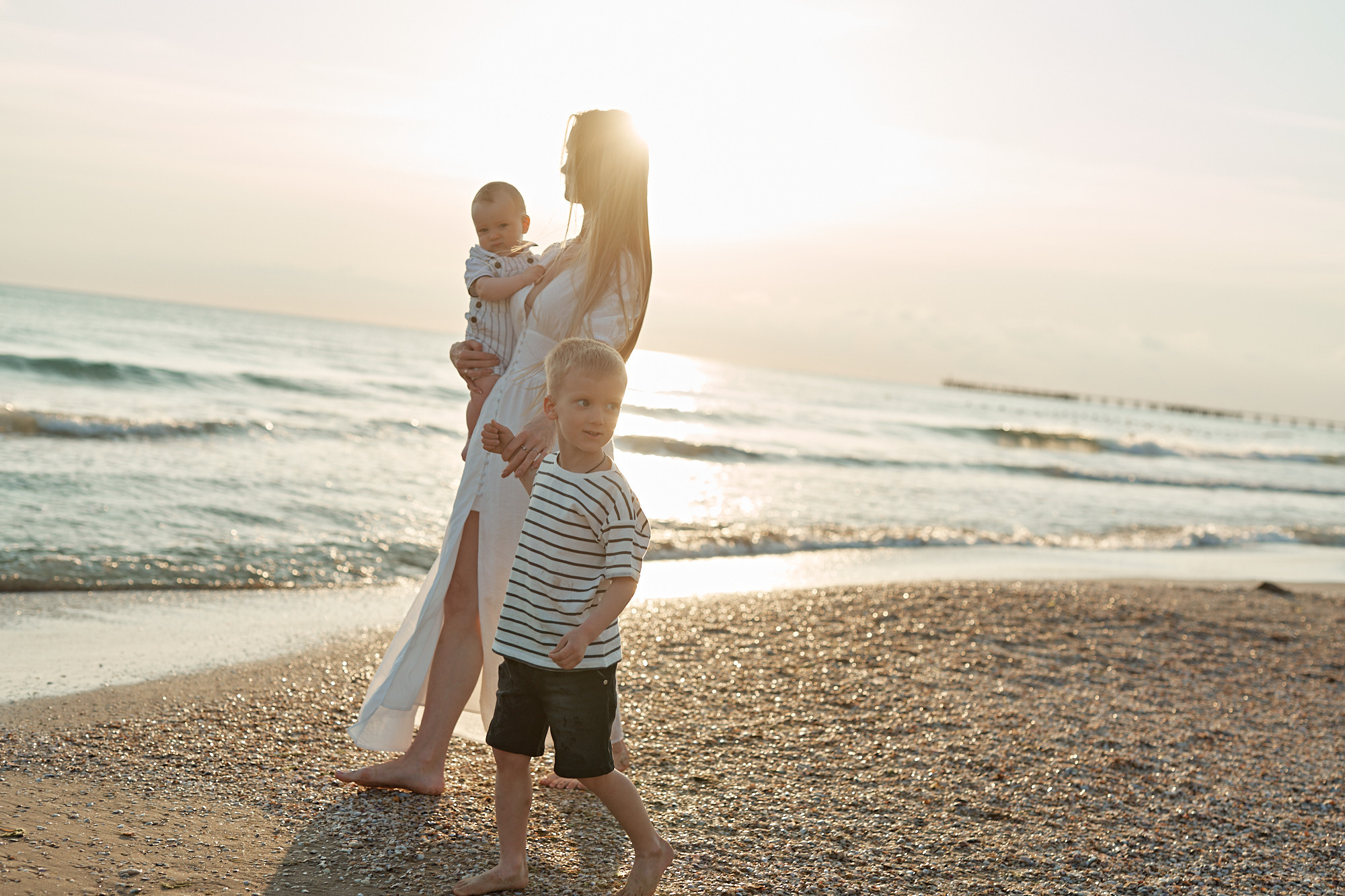 Прогулка по пляжу. Семейный фотограф Новороссийск, Анапа, Геленджик Мария Колесниченко