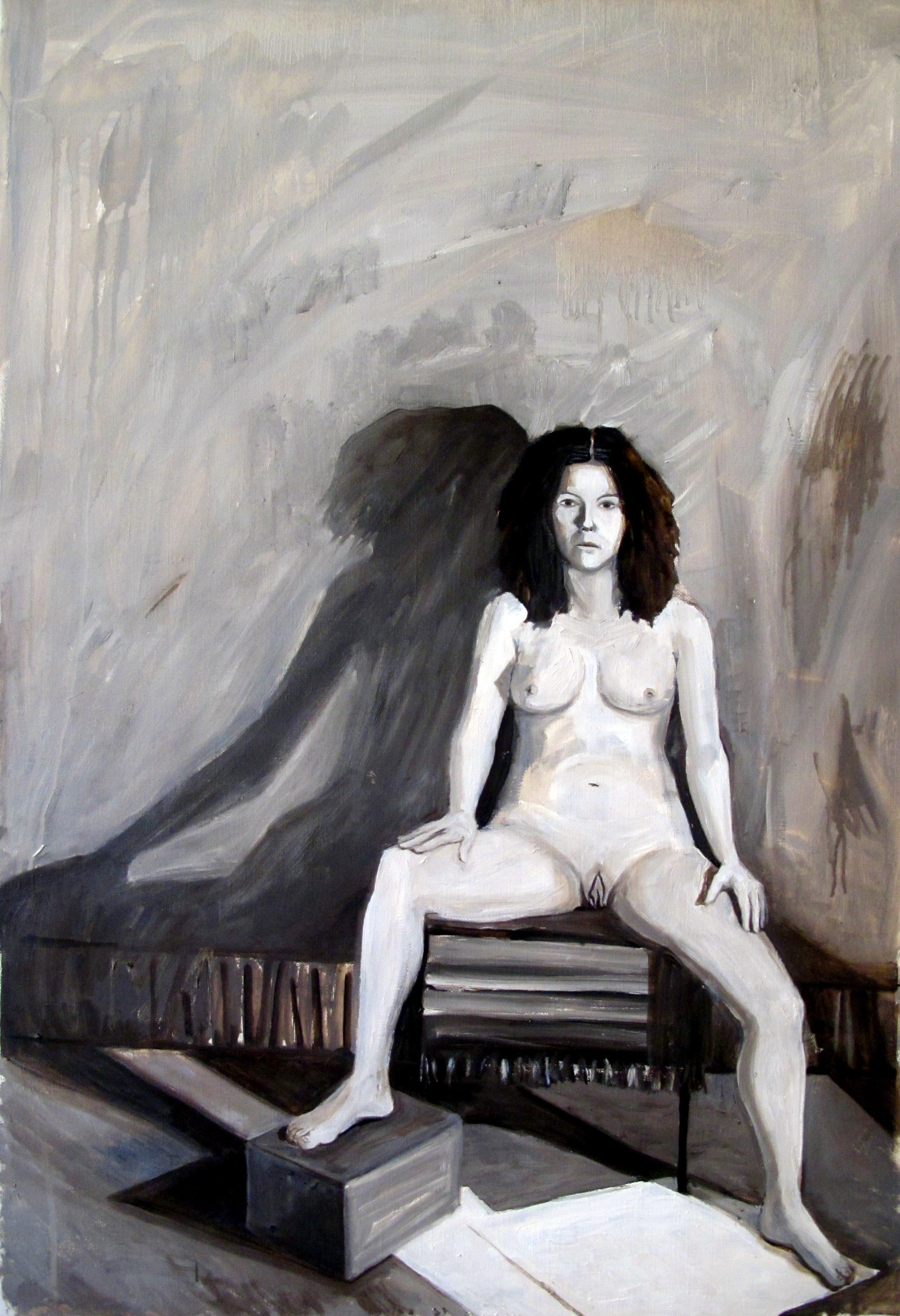 Laboring up [the painting] with oil 2012 — 2019. Ilmira Bolotyan — Interdisciplinary Artist and Curator