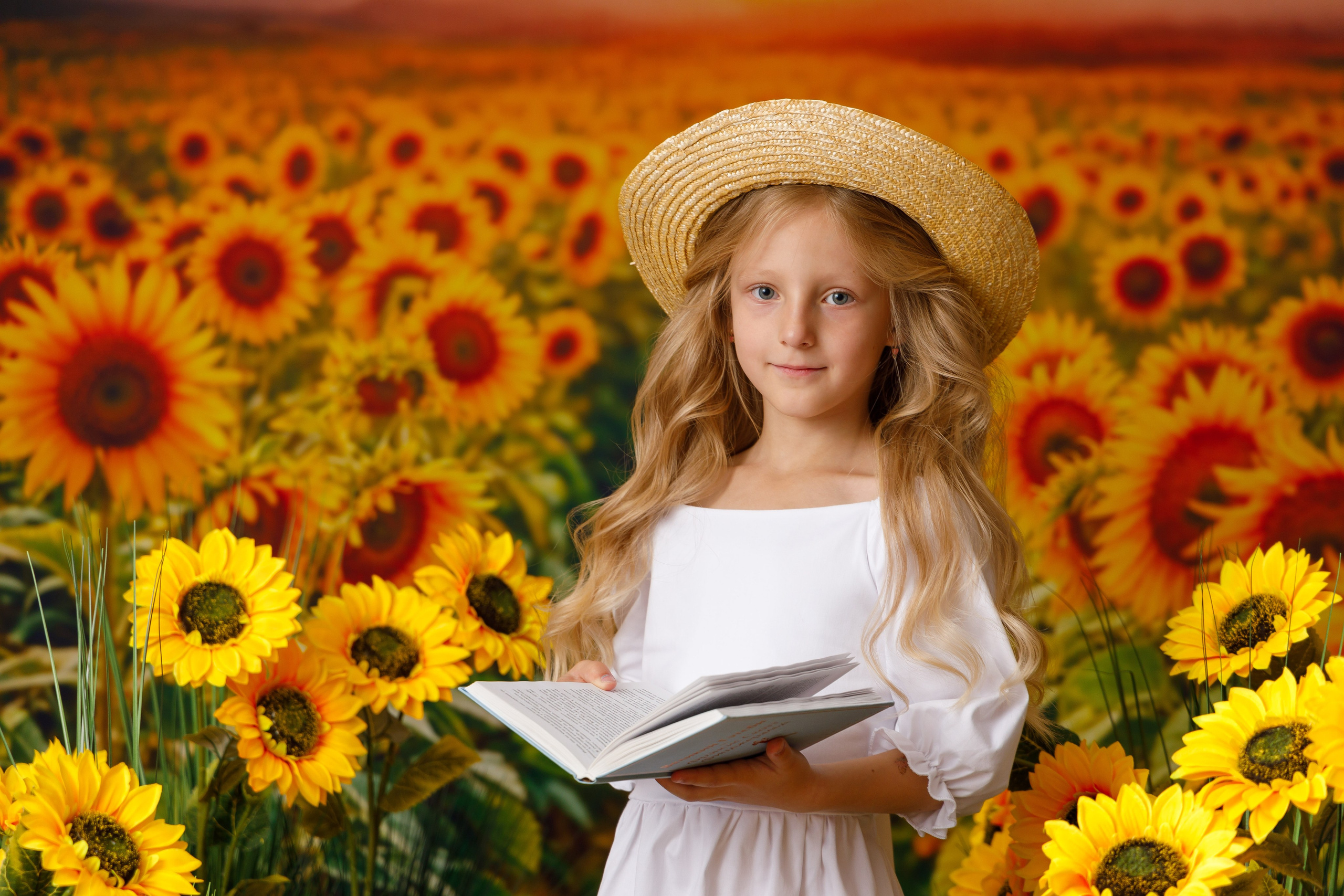 Подсолнухи. Детская фотостудия Москва