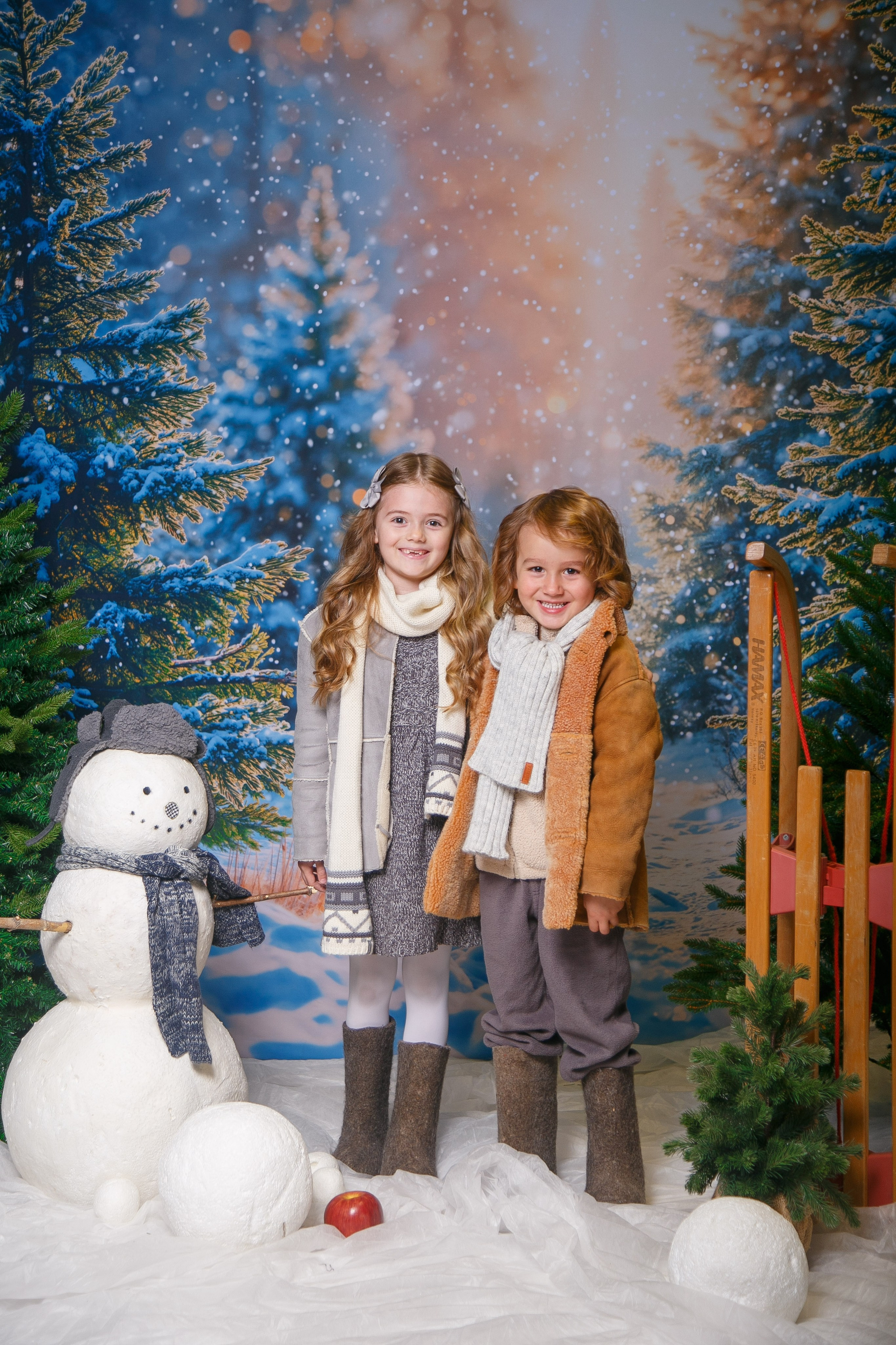 Зимний лес. Детская фотостудия Москва