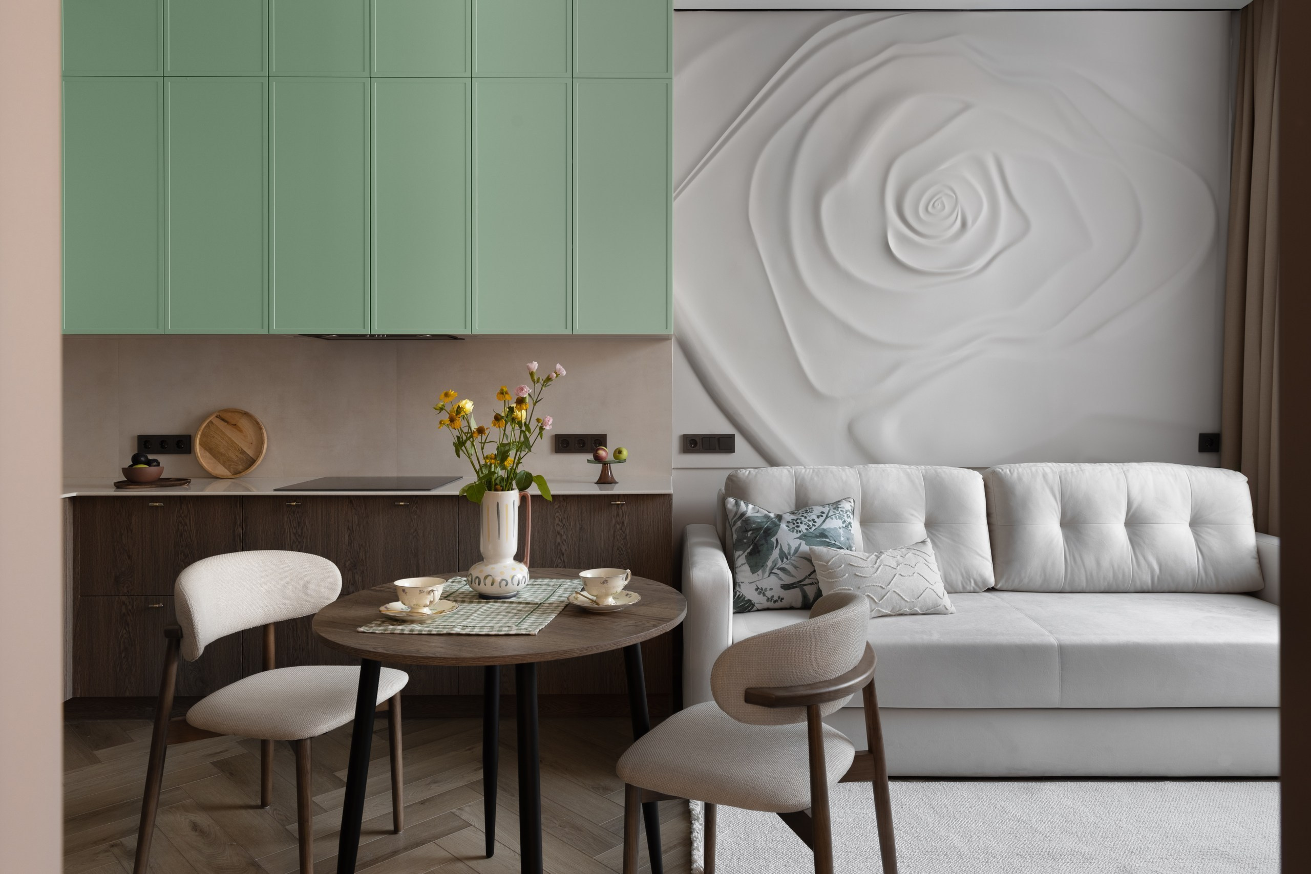 Природные мотивы в интерьере от студии La Maison de Reve, г. Астана