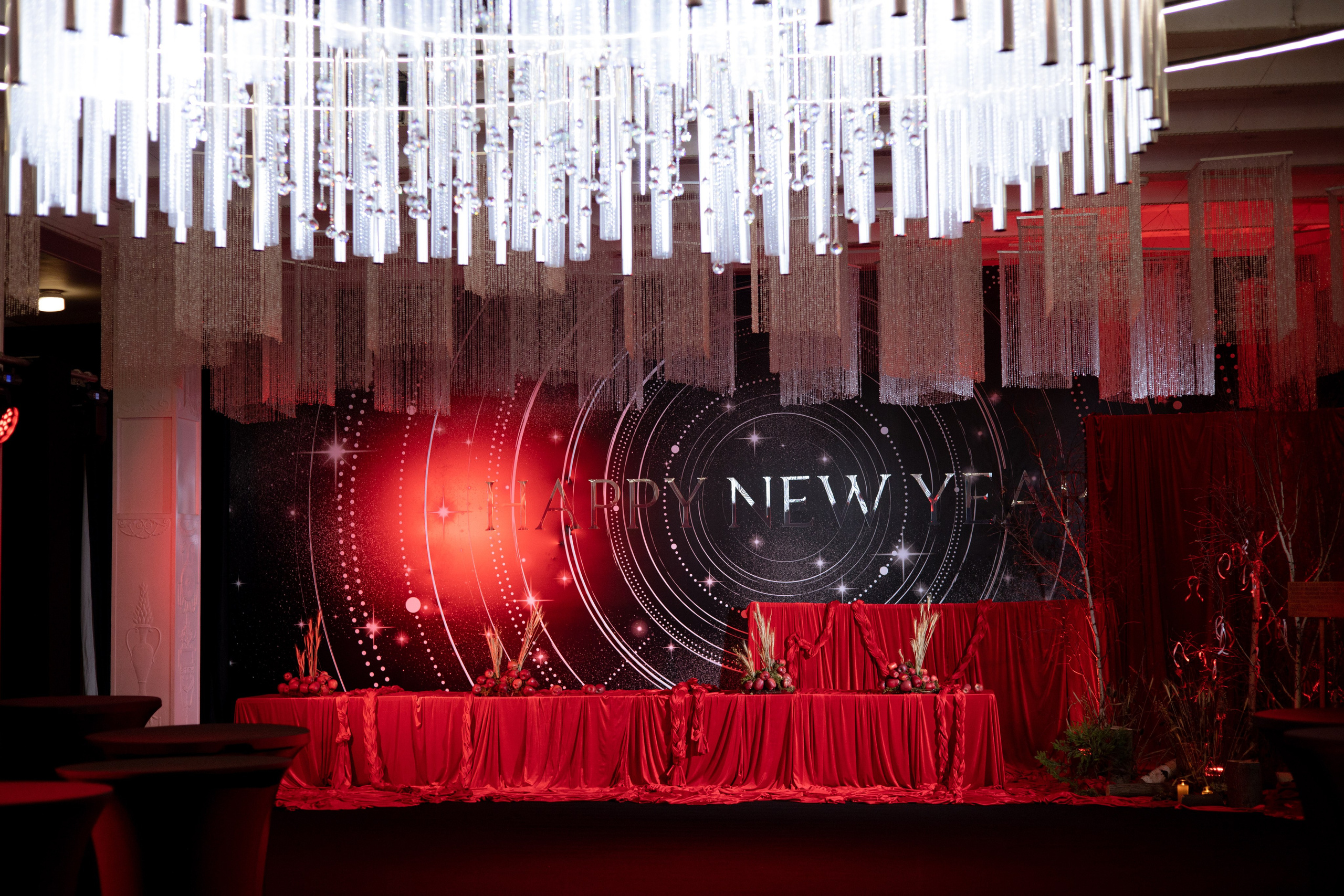 Новогодний корпоратив в фольклорном стиле. Особняк Лемана. Оформление свадеб, декор свадеб Вера Маркова, Москва