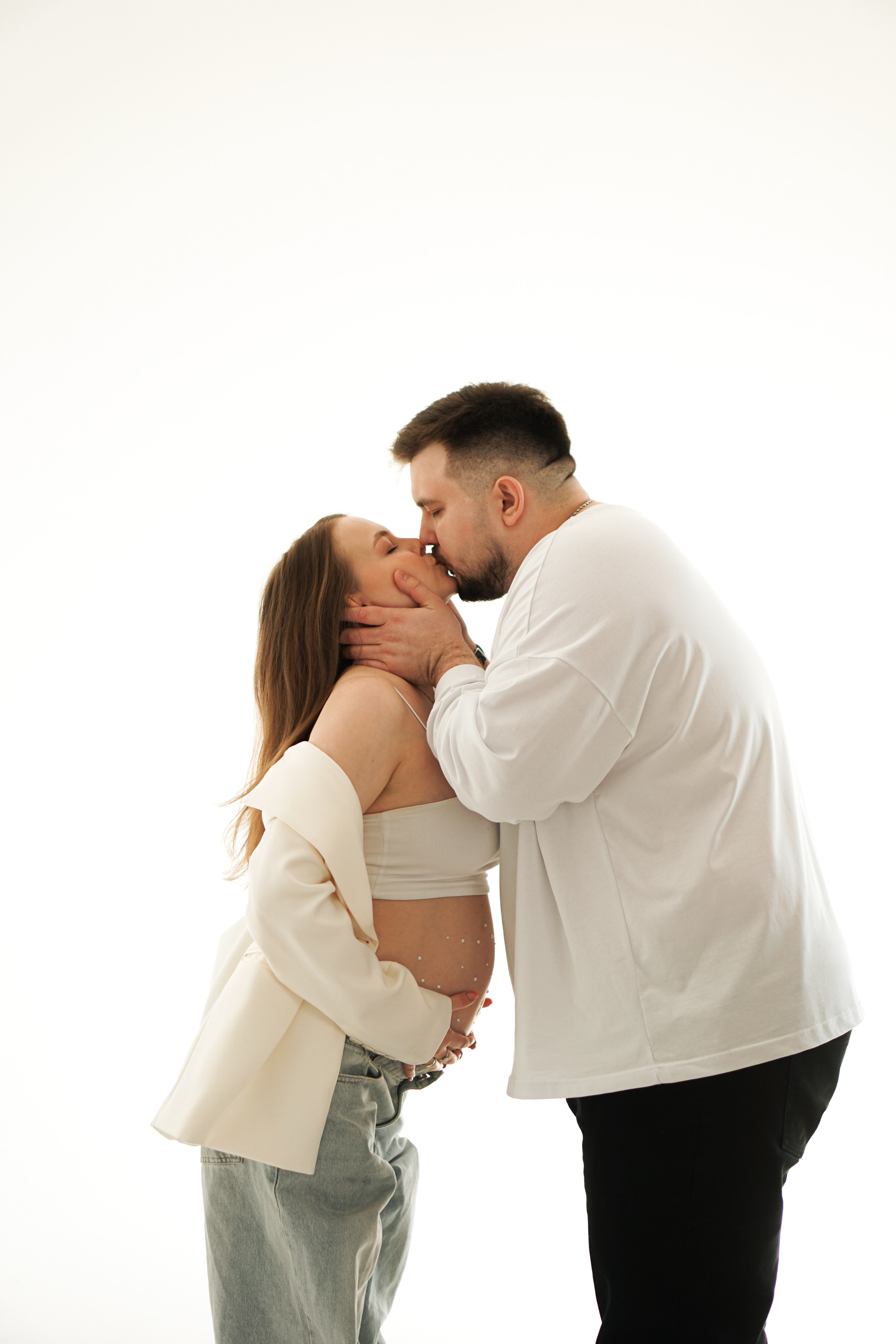 Беременность студия. Фотограф Москва — Полина Робин