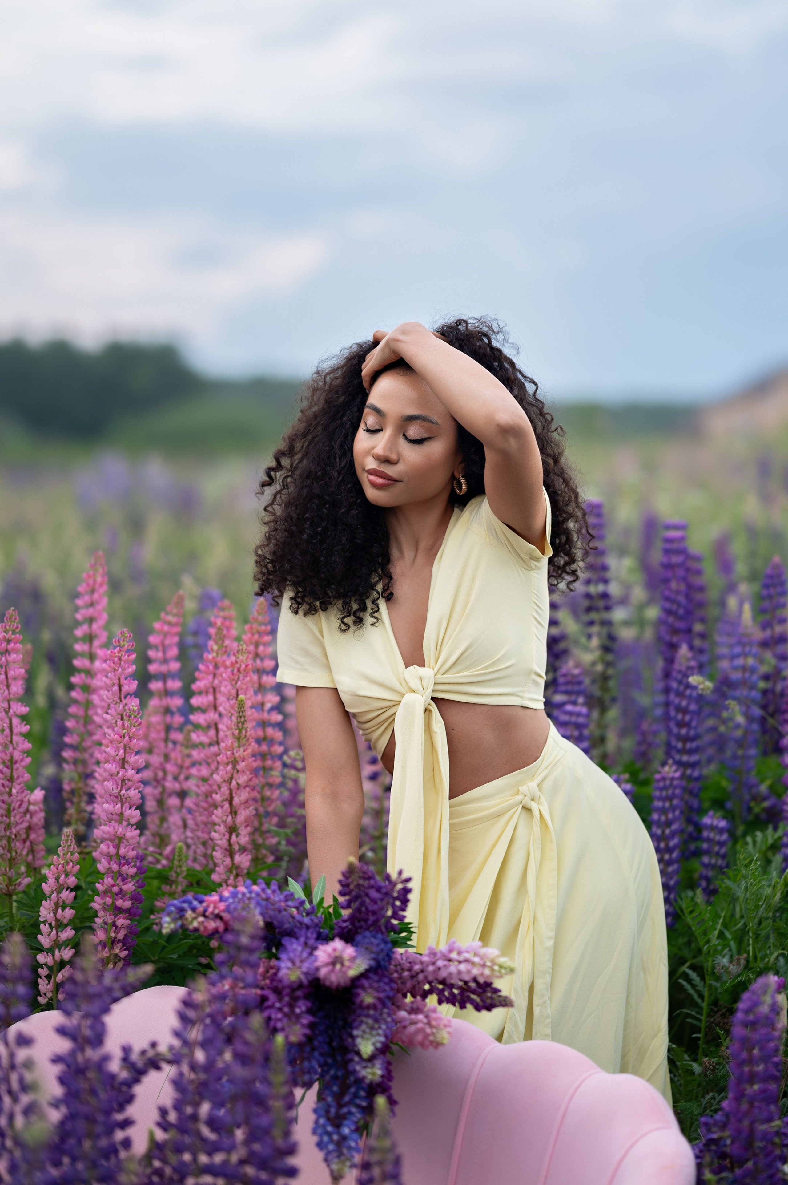 Люпиновое поле. Детский и семейный фотограф г. Москва Оксана Катаджи