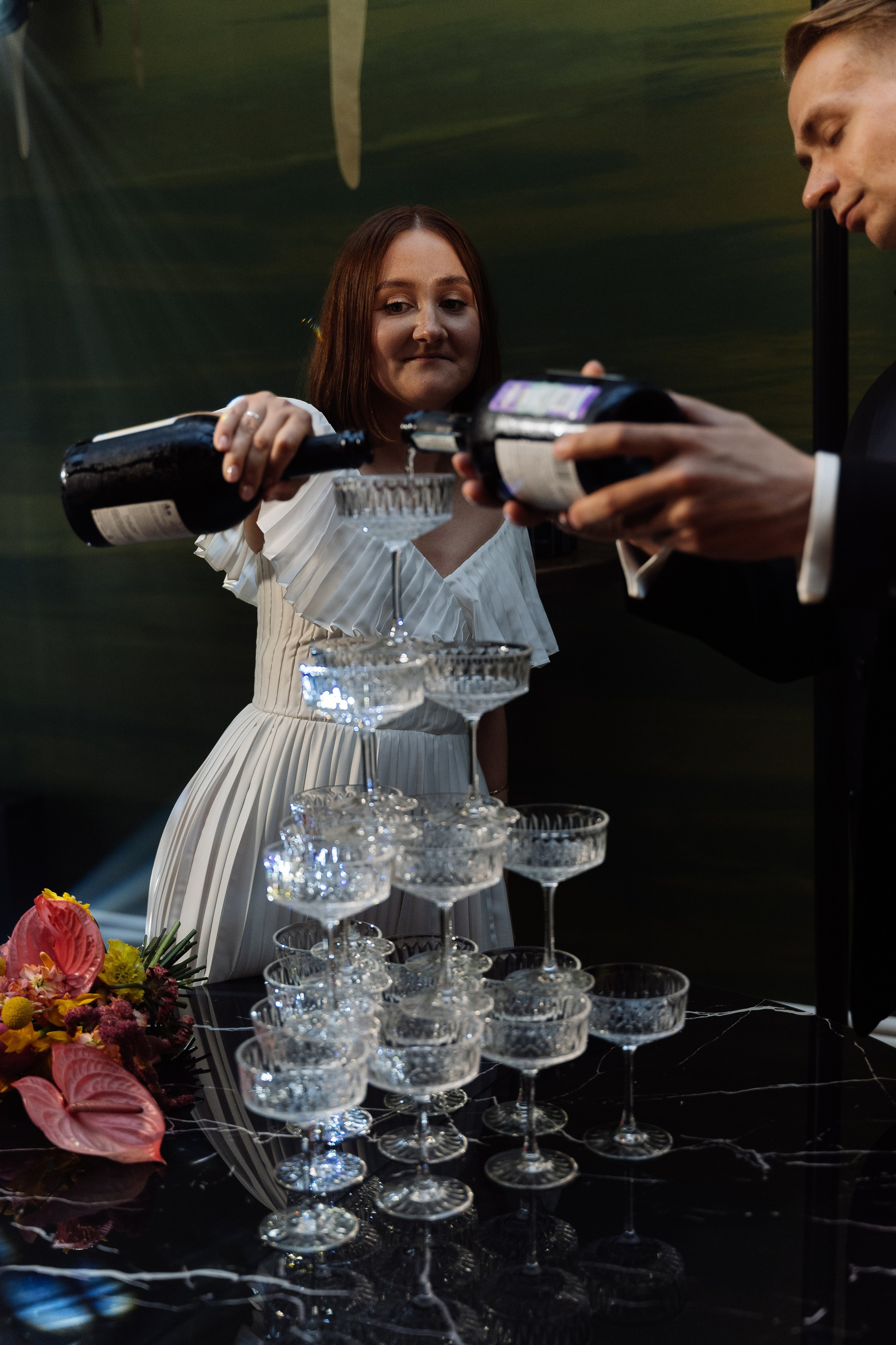 Свадьба на крыше Петербурга. Свадебный фотограф организатор в Санкт-Петербурге Ассоль Опарина