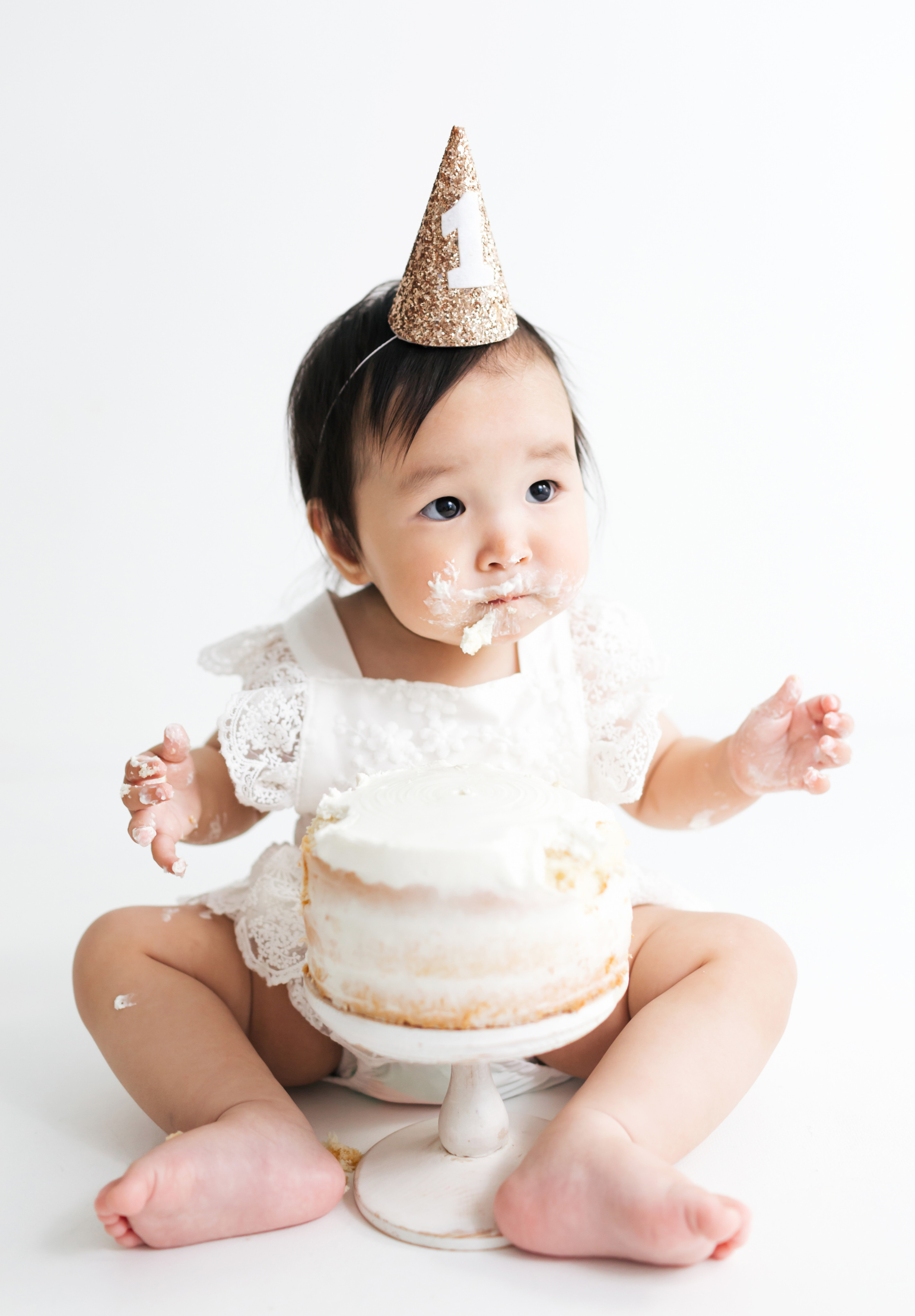 крушение тортика, фотосессия на один годик