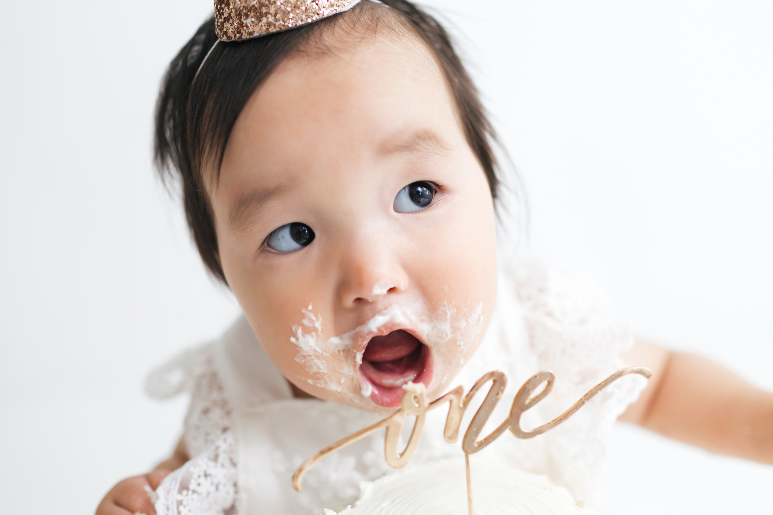 крушение тортика, фотосессия на один годик