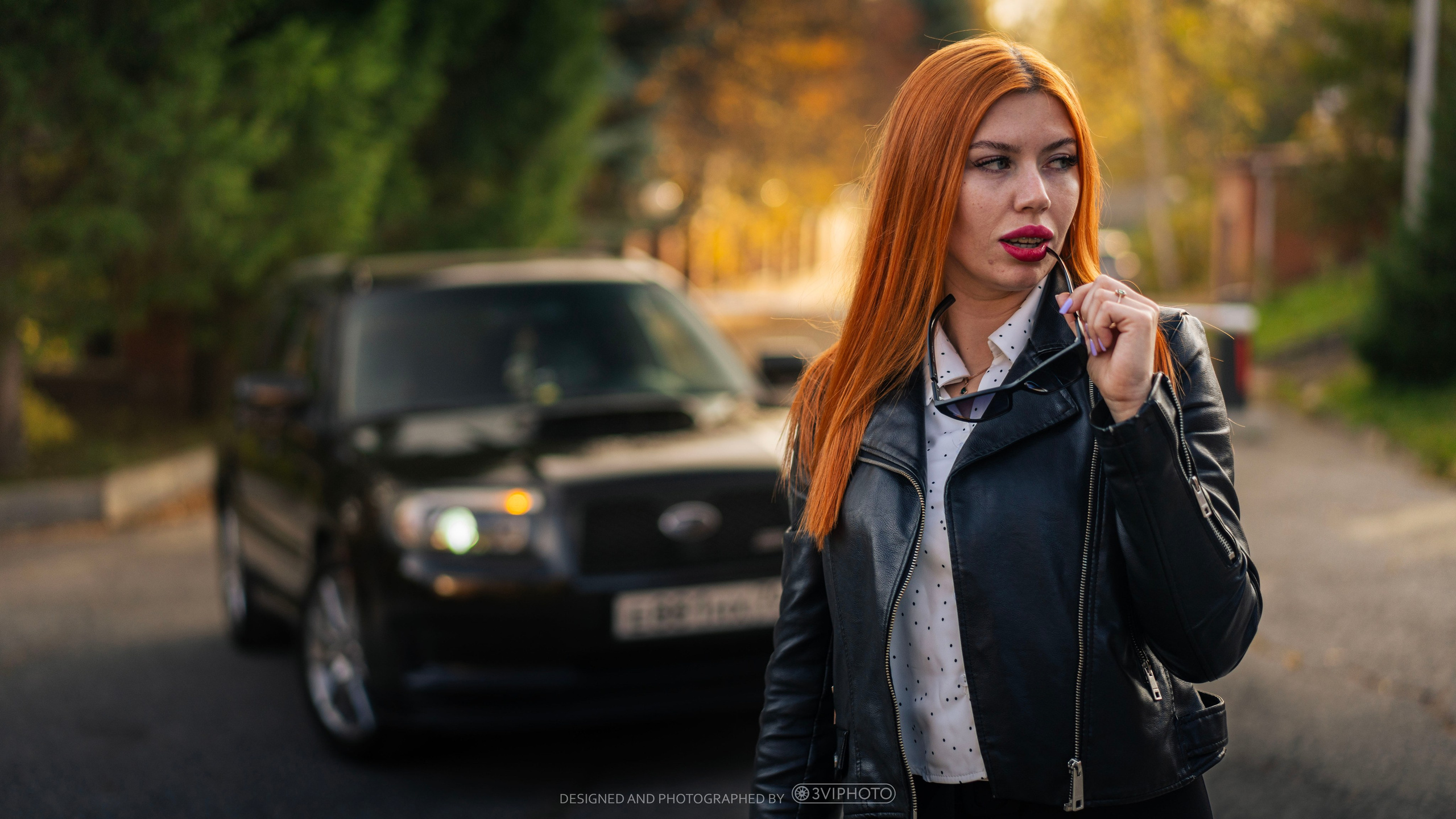 Subaru Forester and Elena. Автомобильный фотограф 3VIPHOTO #Томск