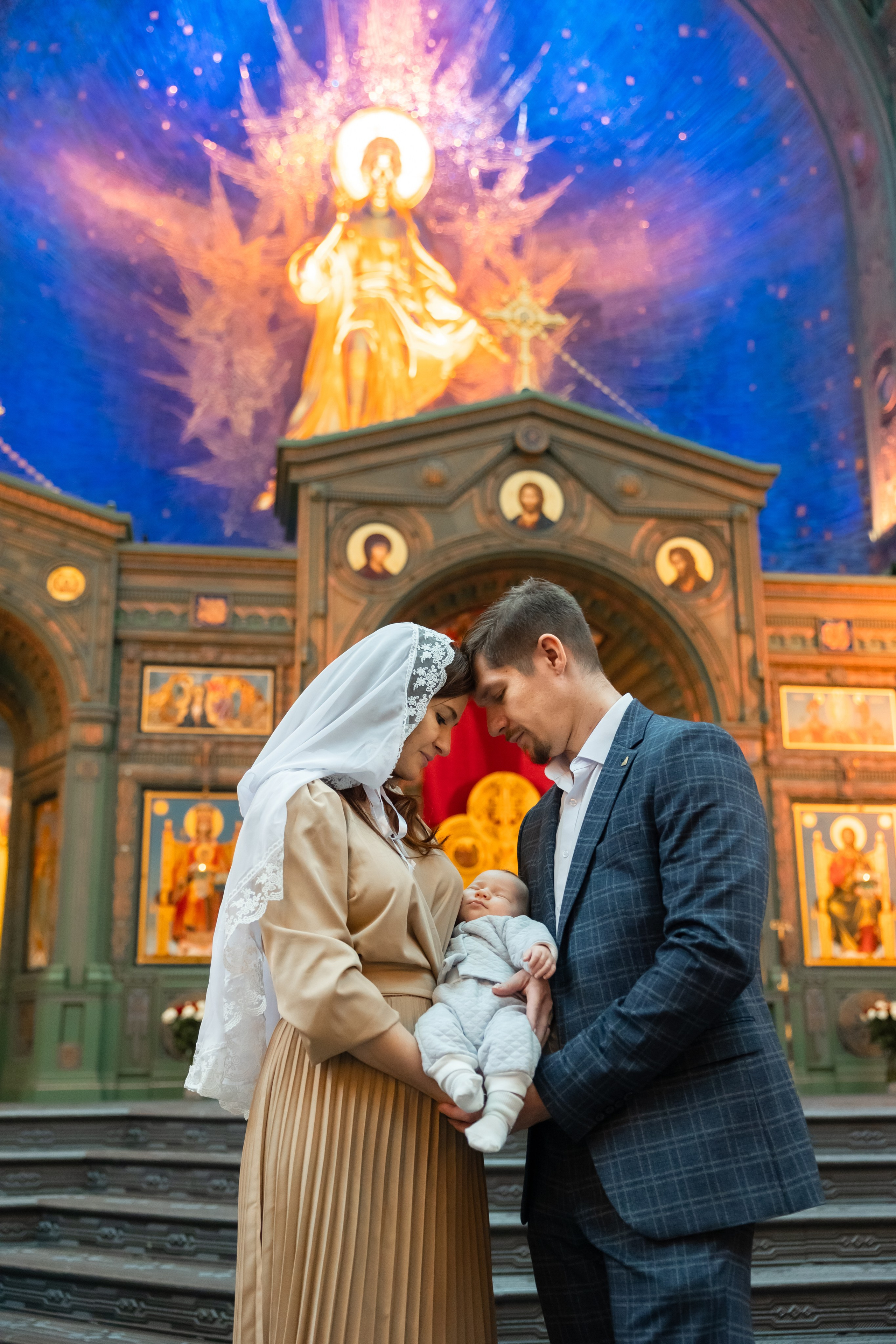 Крещение Леонида. Семейный фотограф и фотограф на Крещение, Венчание в Москве и Подмосковье Людмила Клюева