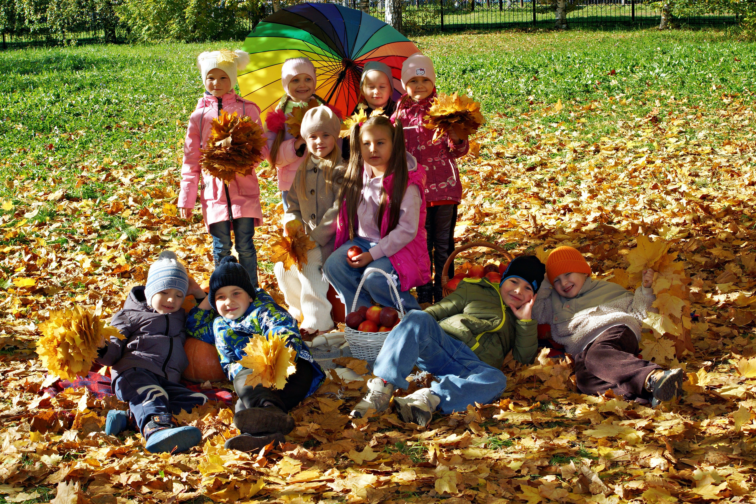 Осенняя фотосессия в детском саду г. Йошкар-Ола