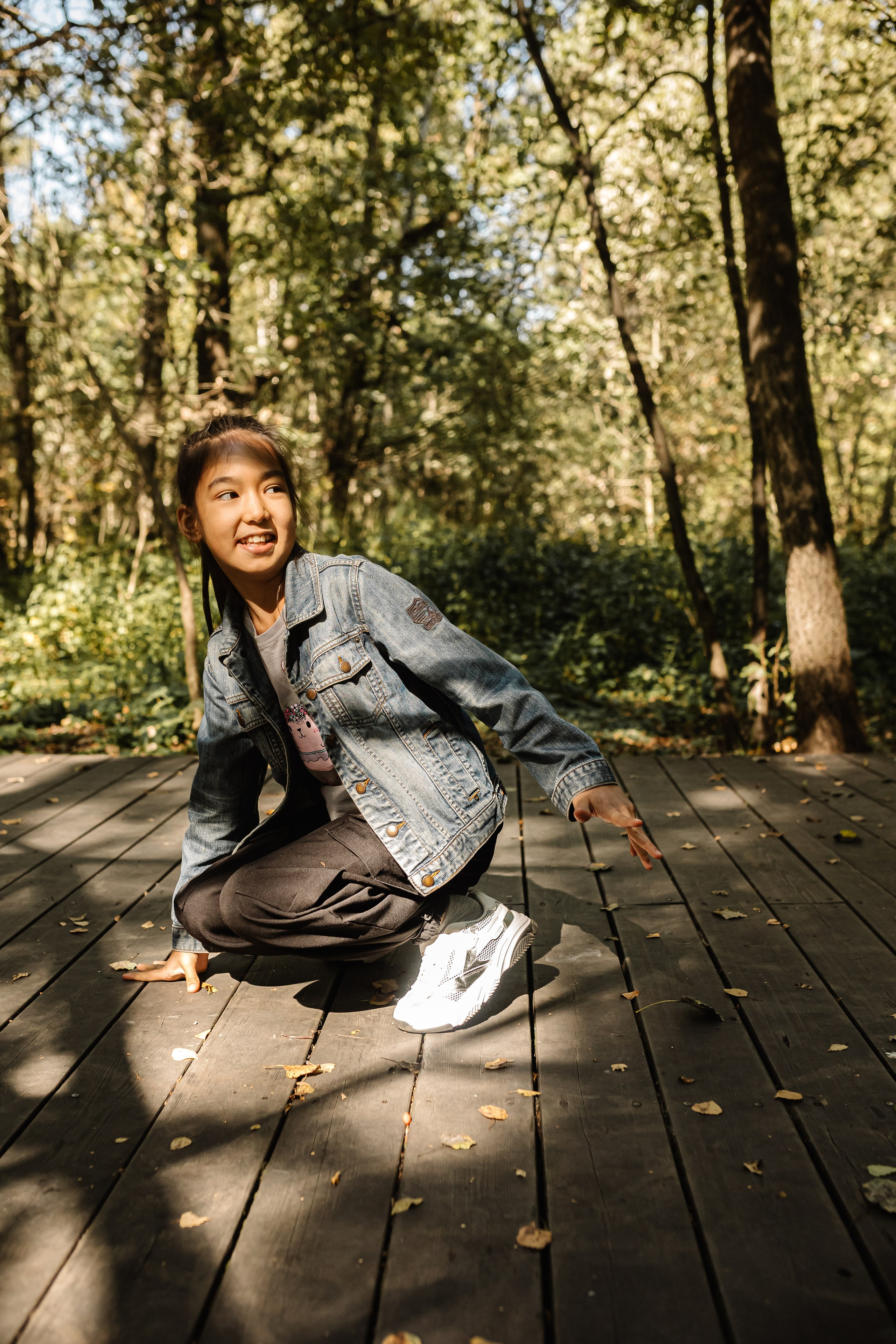 Репортаж школьной прогулки в парке. Семейный и женский фотограф в Москве Надежда Воробьева