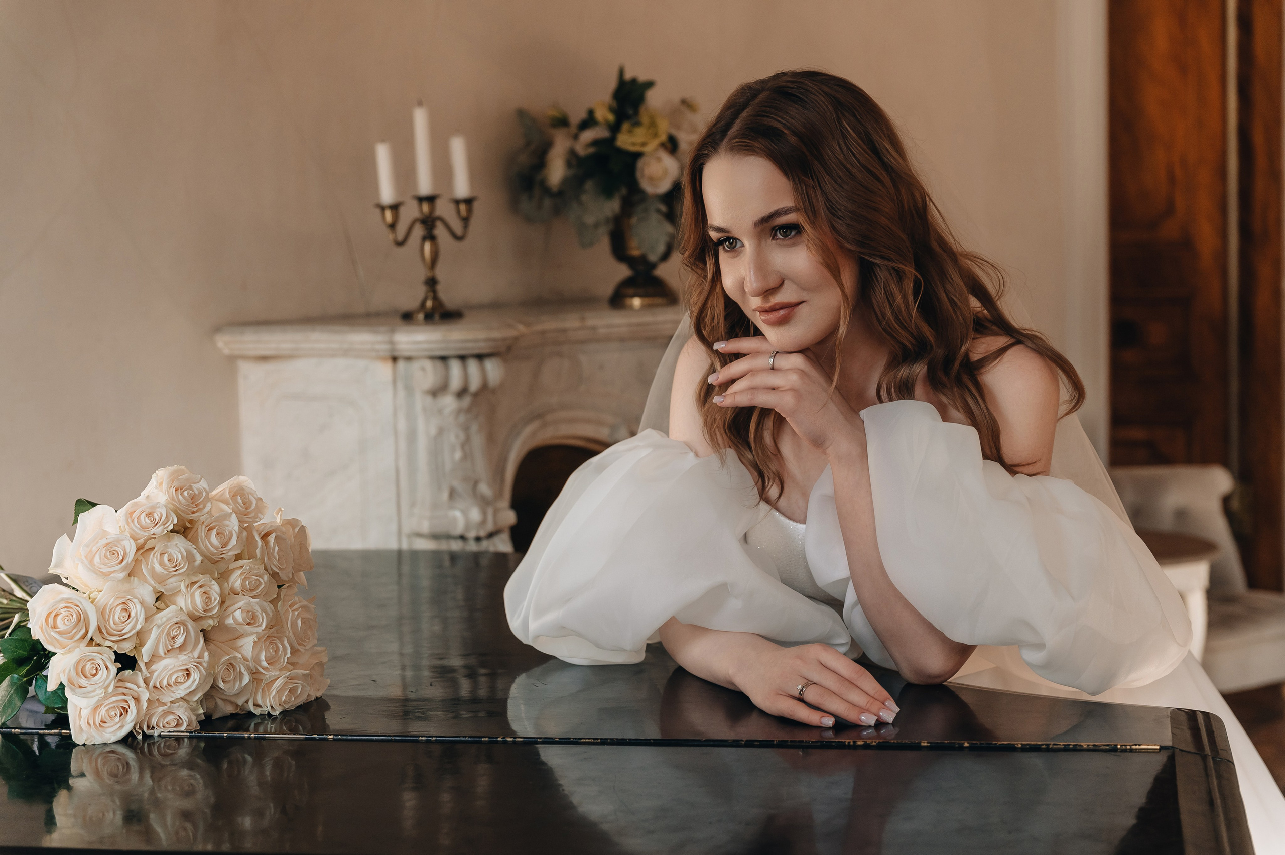 Свадебная фотосессия в библиотеке им. Пушкина. Портретный фотограф Москва Светлана Кашура