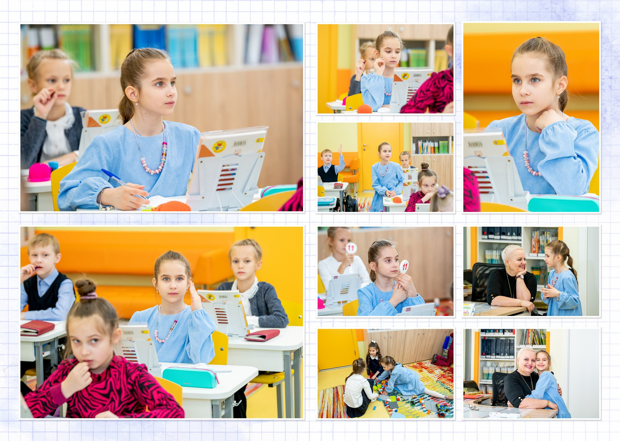 Альбом Стандарт А4 5 разворотов для школы. Профессиональная репортажная фотосъёмка, создание выпускных альбомов