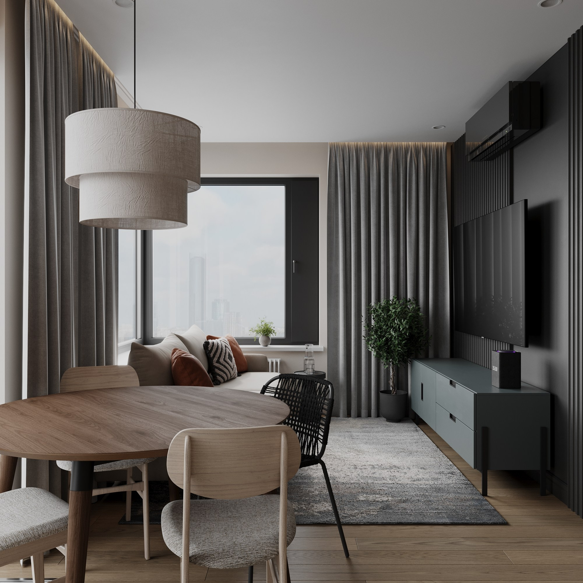 Мужская квартира жк Balance. Главная