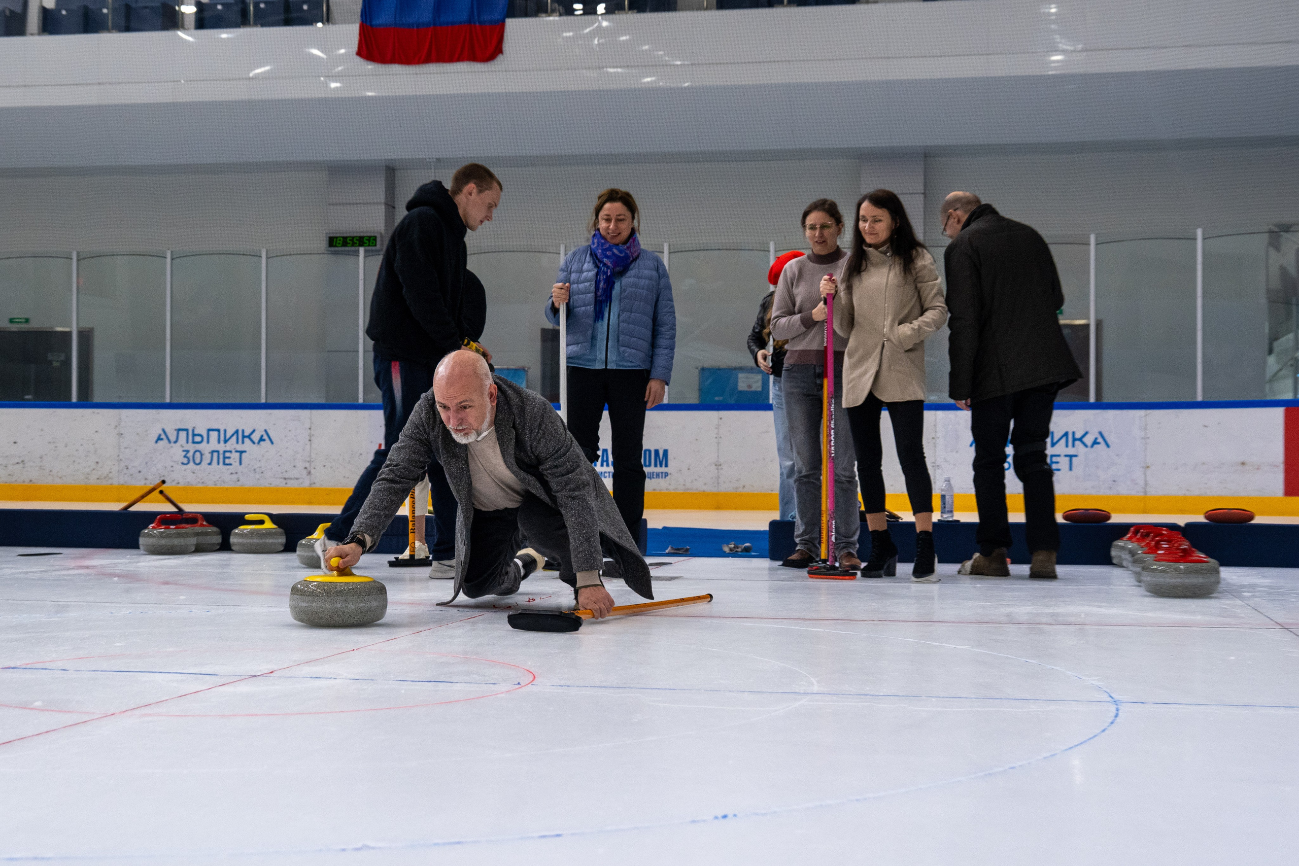 Керлинг для компании Р-Фарм. Репортажный фотограф в Красной Поляне и Сочи Павлюченко Екатерина