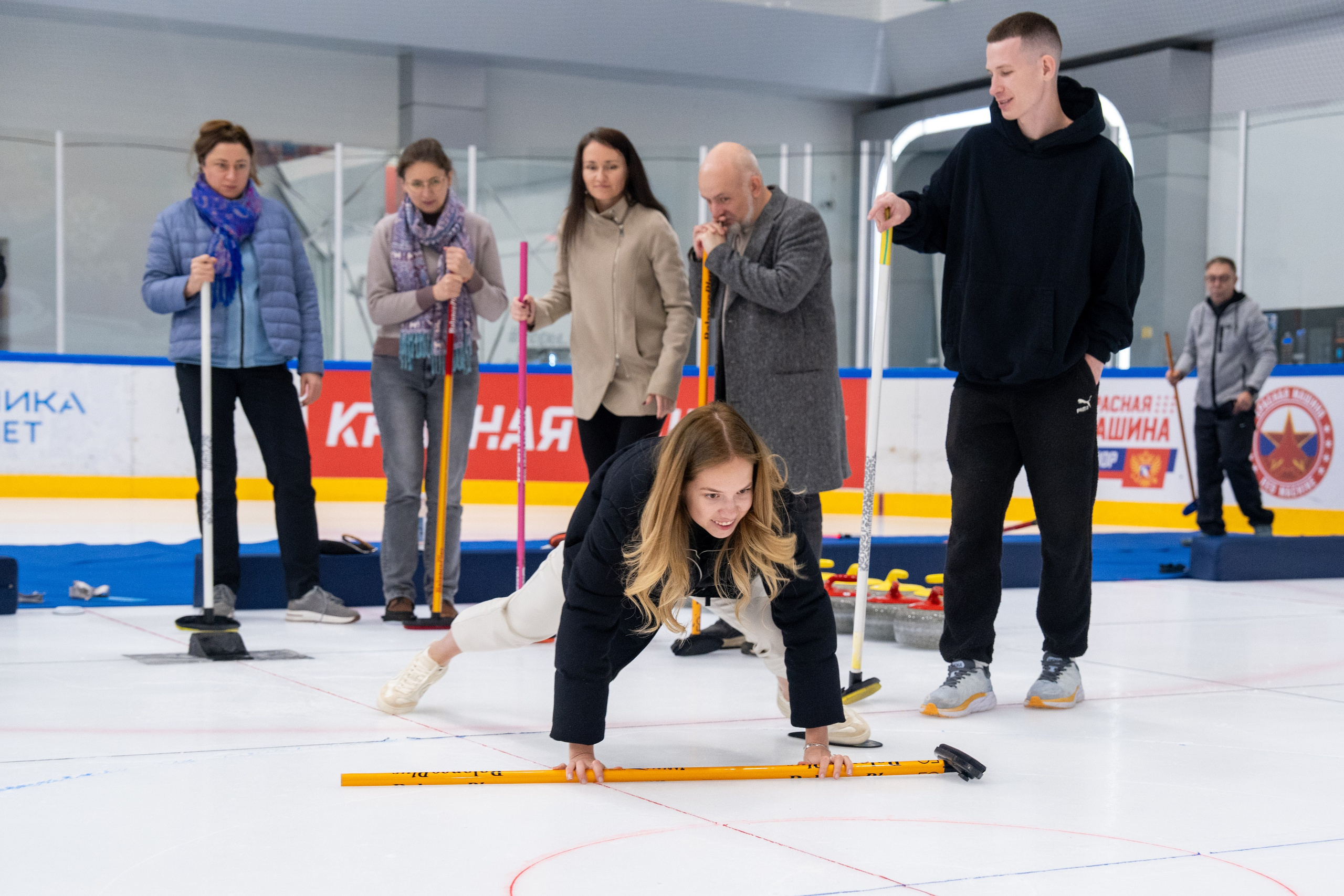 Керлинг для компании Р-Фарм. Репортажный фотограф в Красной Поляне и Сочи Павлюченко Екатерина