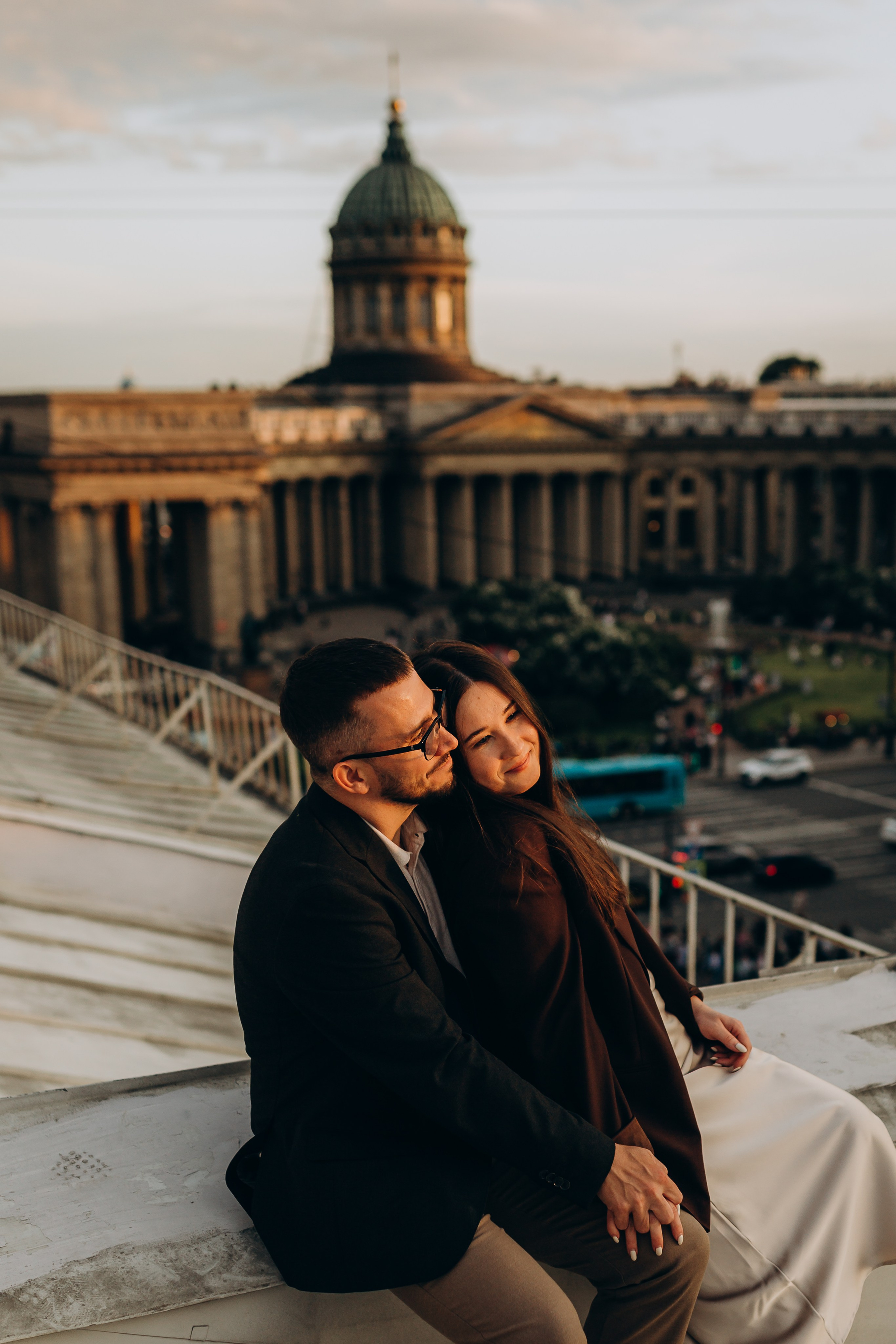 LoveStory на крышах Питера. Фотограф Санкт-Петербург Князева Елизавета