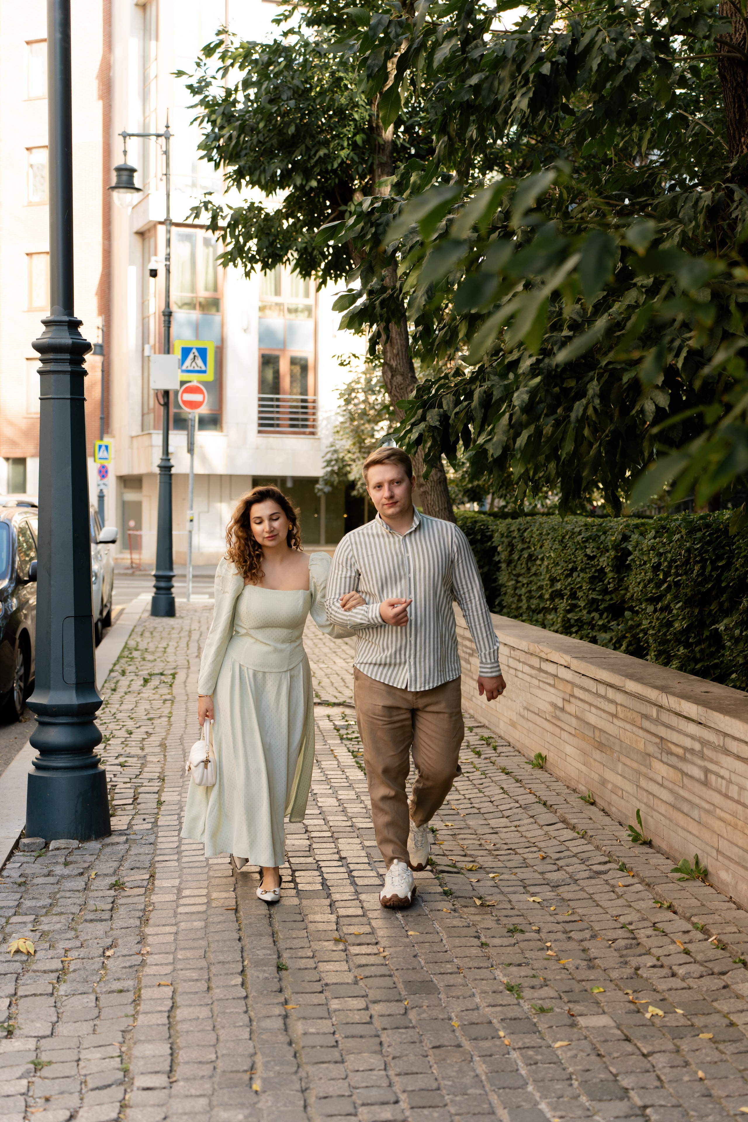 Прогулочная фотосессия для пары. Москва Фотограф