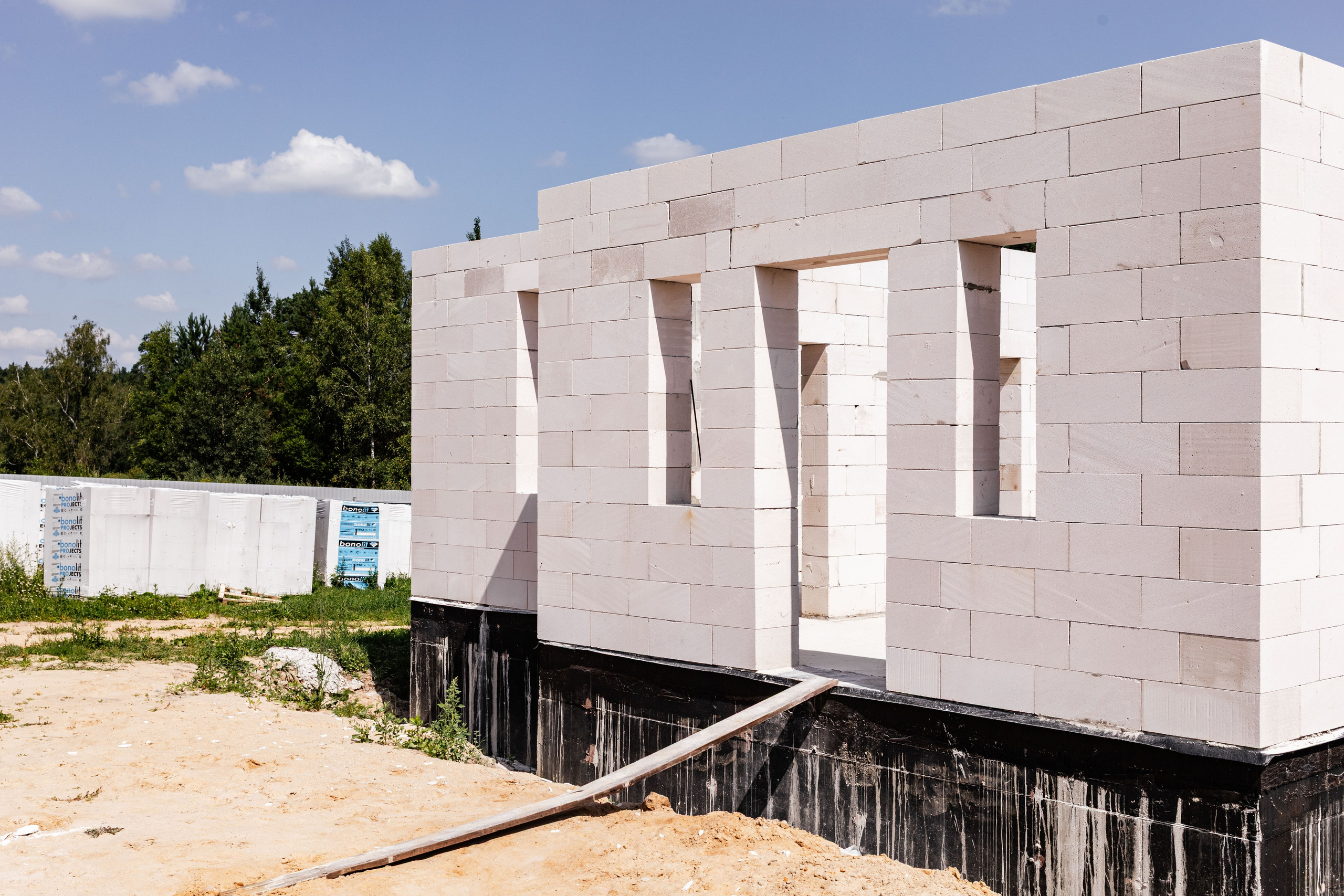 Кладка газоблока