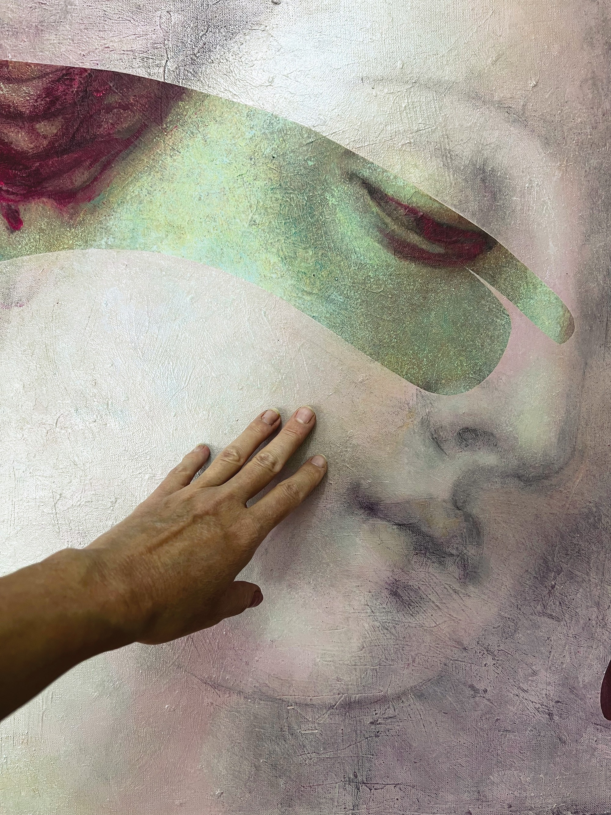 Фрагмент Бронзино. Художник-абстракционист Ольга Рикун. Москва