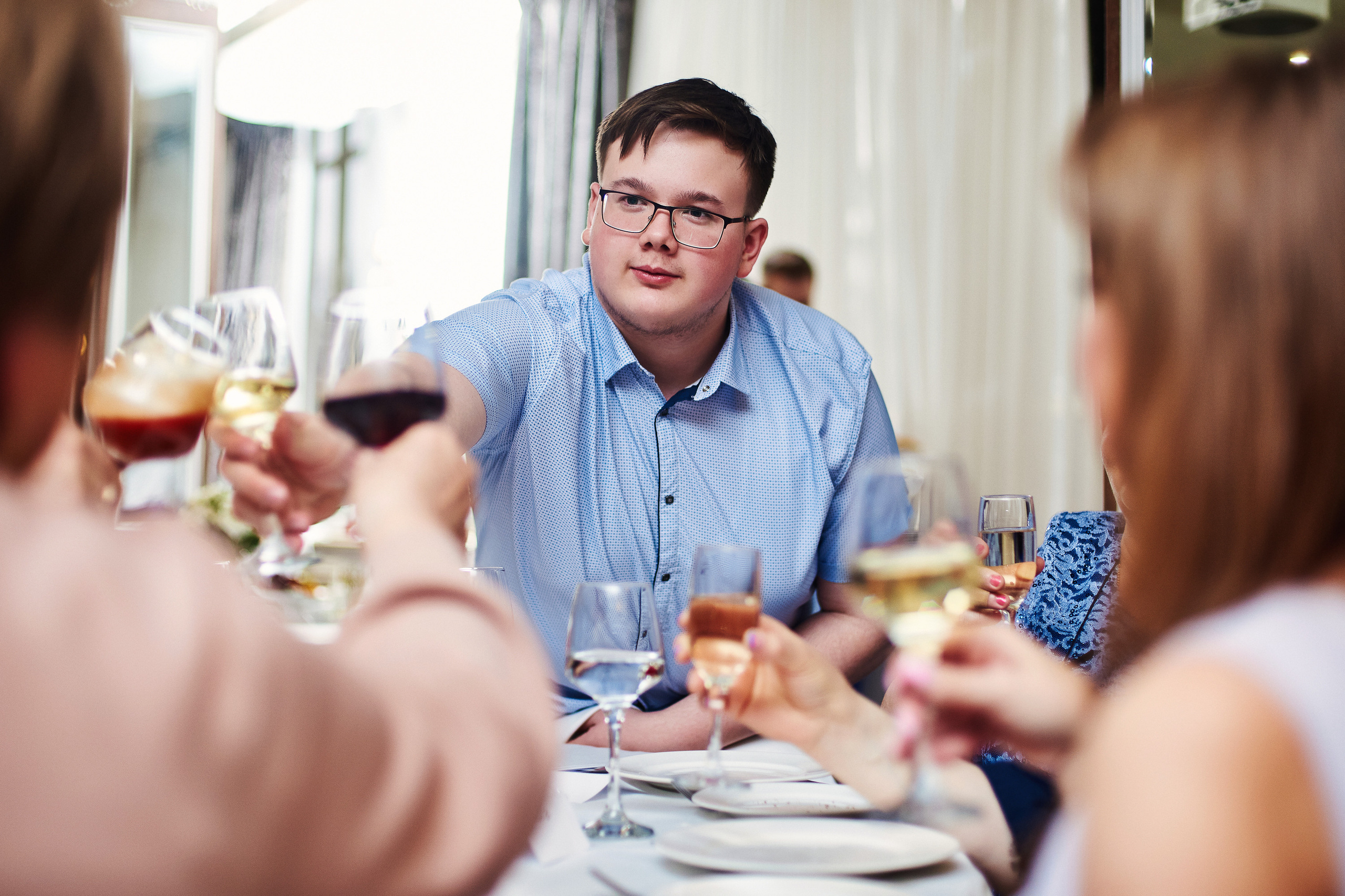 Свадебный ужин в Белом Трюфеле. Фотограф Александр Бурдин