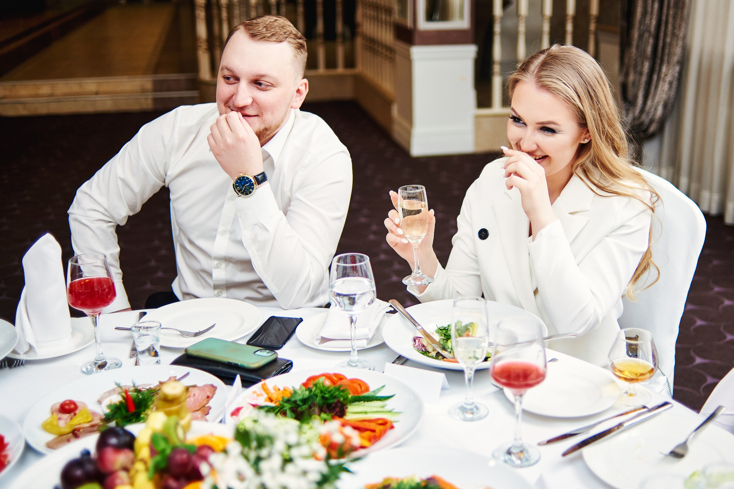Свадебный ужин в Белом Трюфеле. Фотограф Александр Бурдин