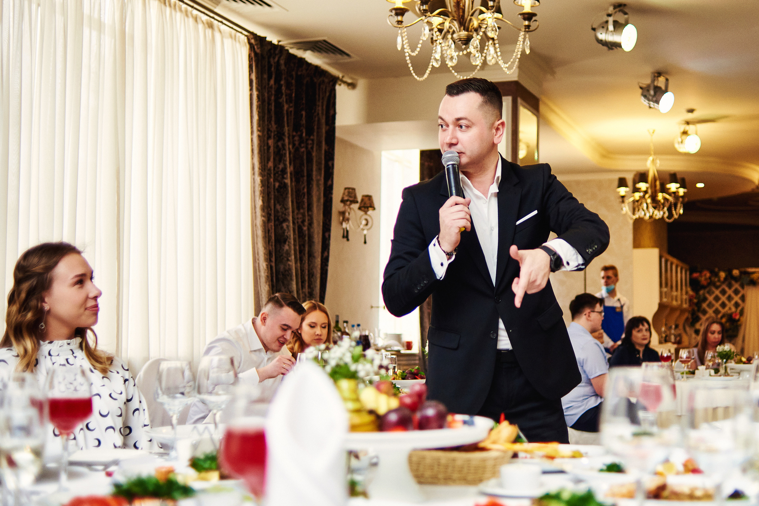 Свадебный ужин в Белом Трюфеле. Фотограф Александр Бурдин