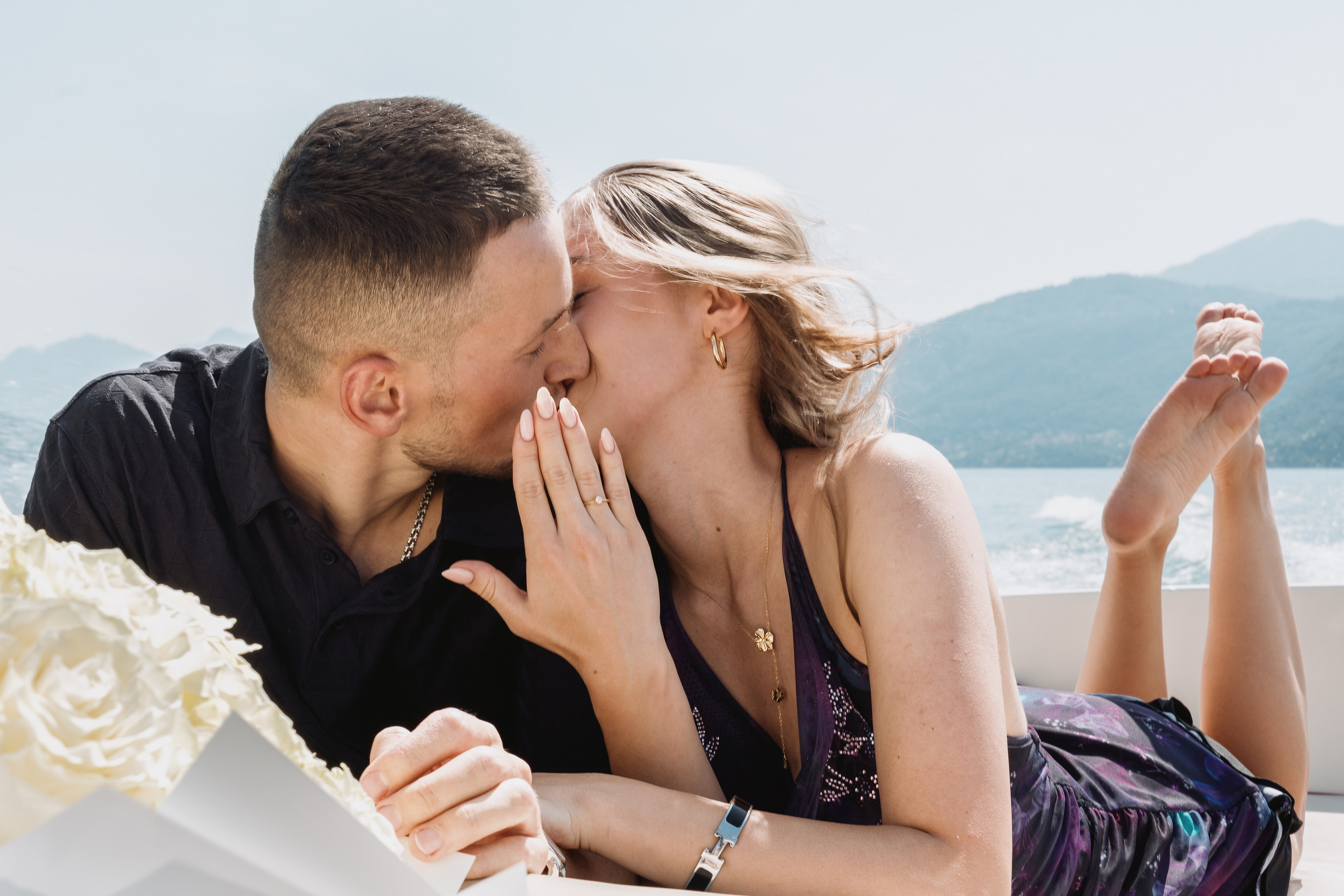 Karina & Fiance. Maria Anistratova | Destination Photographer, Videographer & Drone Pilot — Lake Como