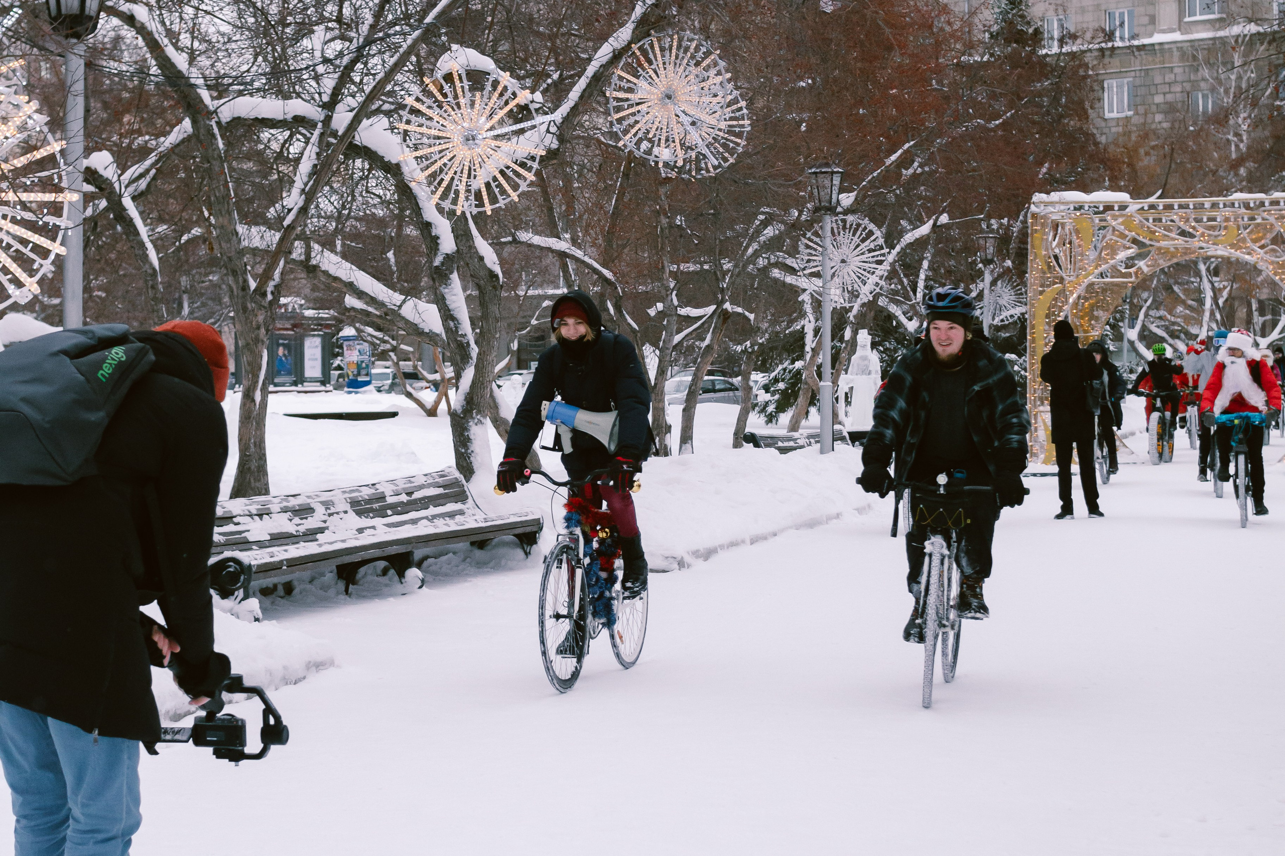 Зимний велозаезд «Привет, велосипед!». Фотограф в Новосибирске Екатерина Васильева