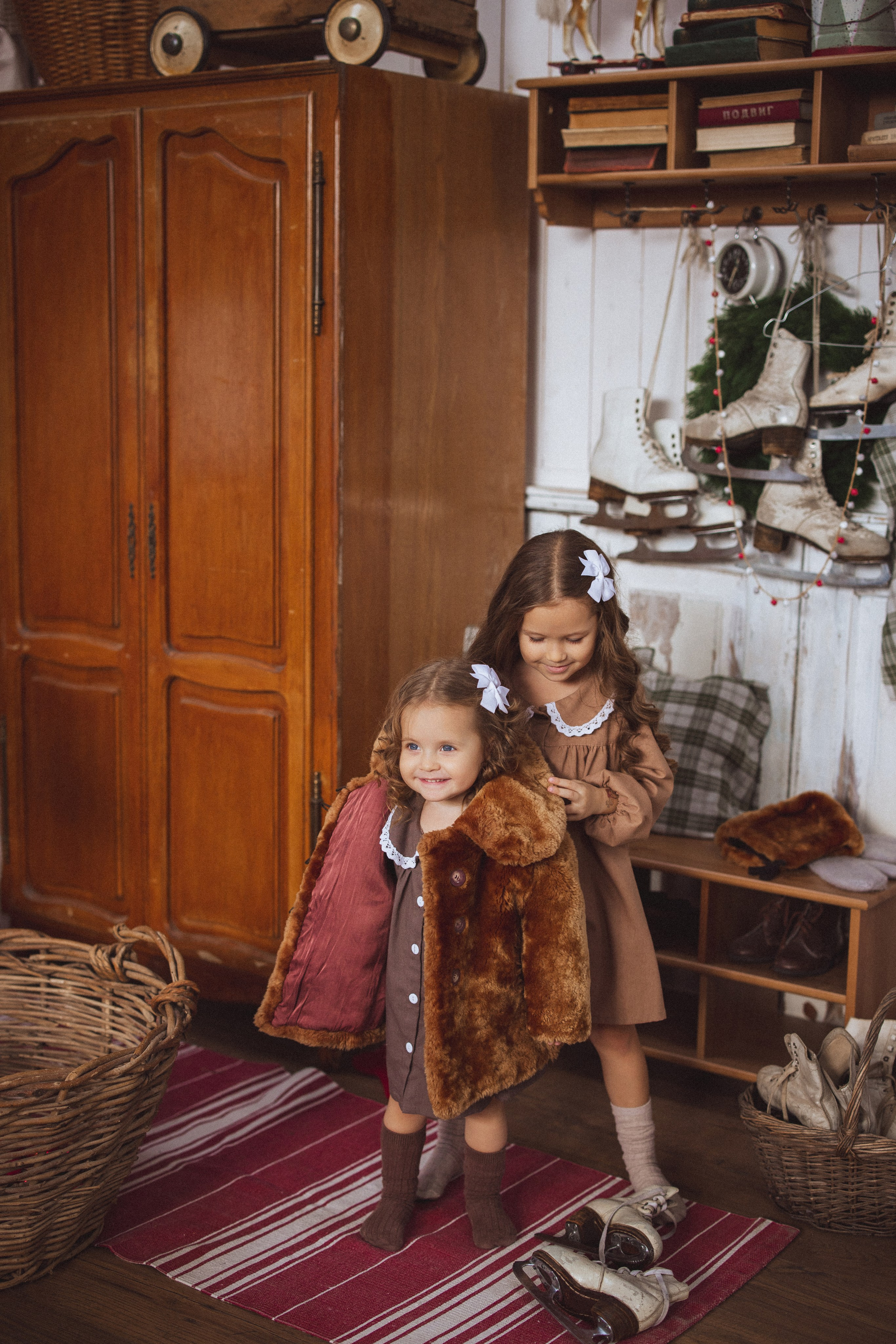 Новогодняя фотосессия в стиле Винтаж. Семейный и детский фотограф в Краснодаре Анна Трашкова
