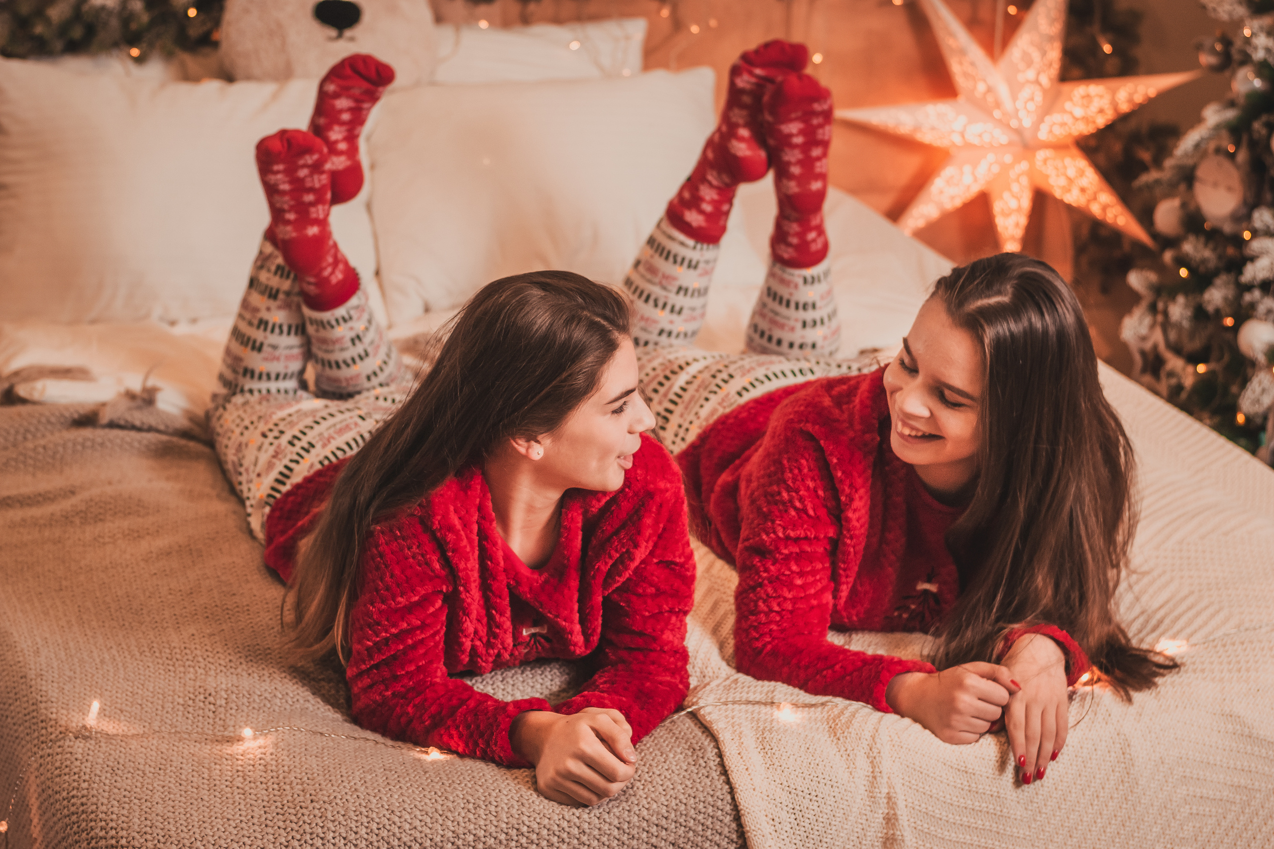 Новогодние фото подруг. Семейный и свадебный фотограф в Москве Нина Гусева