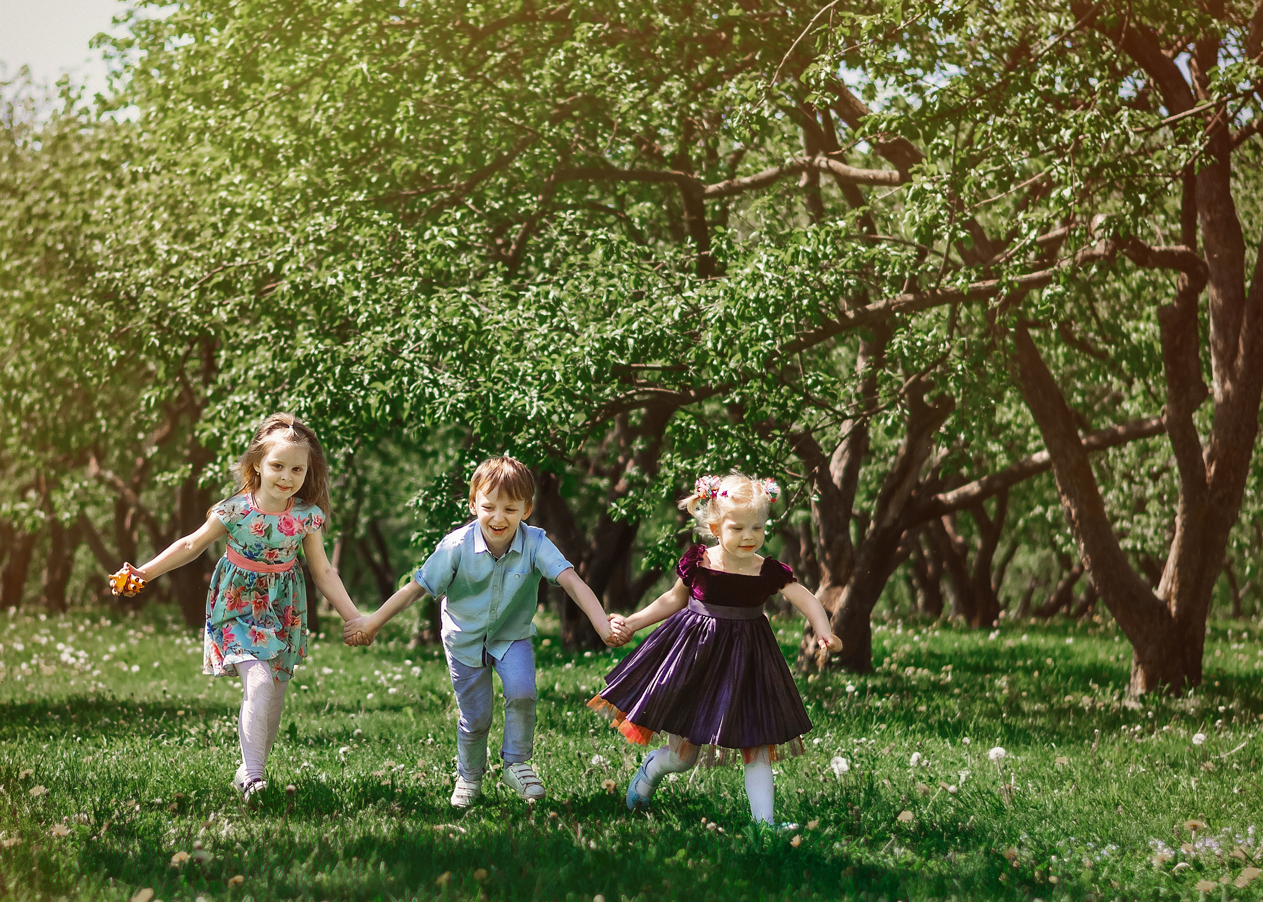 Фотосессия в яблоне. Семейный и свадебный фотограф в Москве Нина Гусева