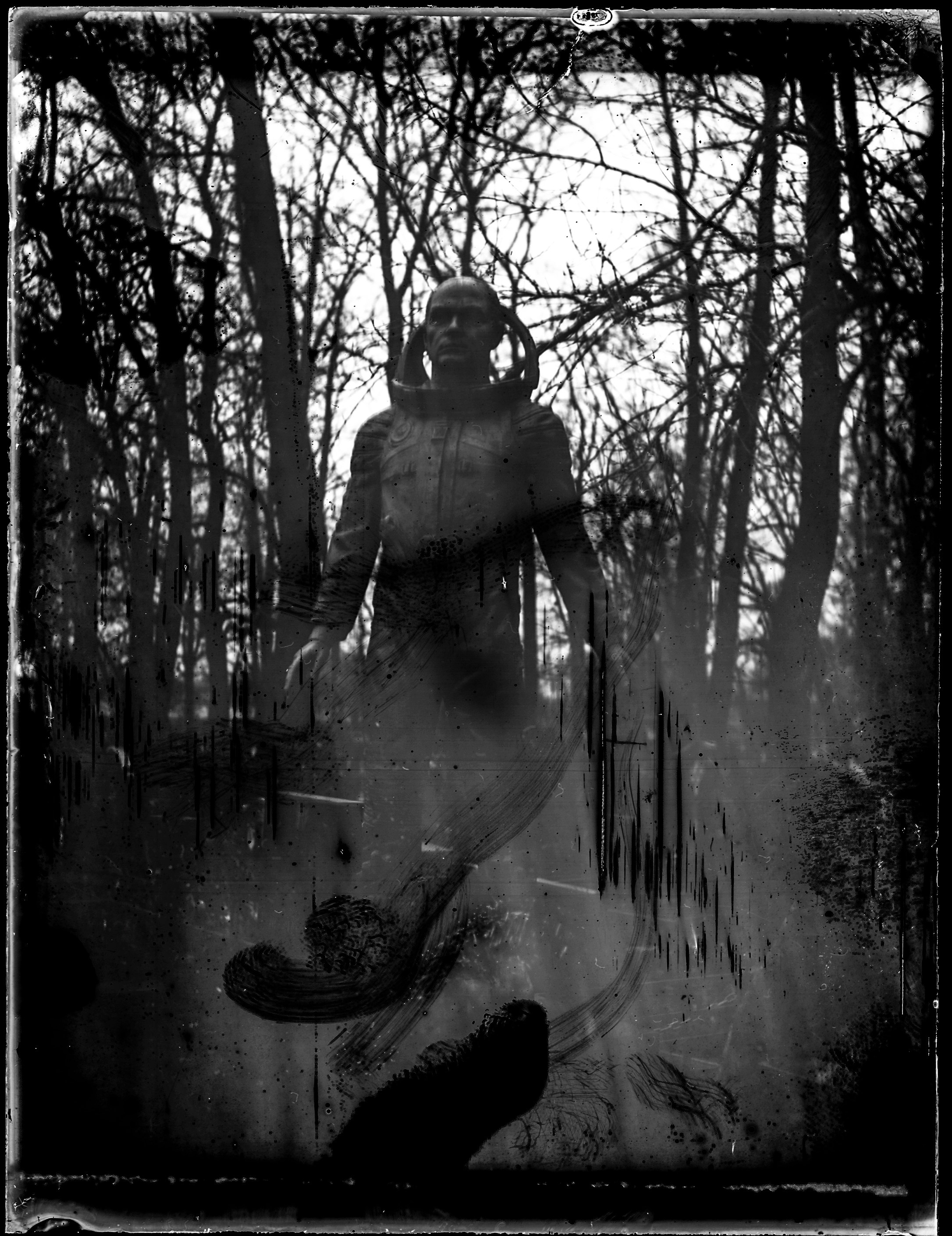 Glass plates. Darkroom aesthetics