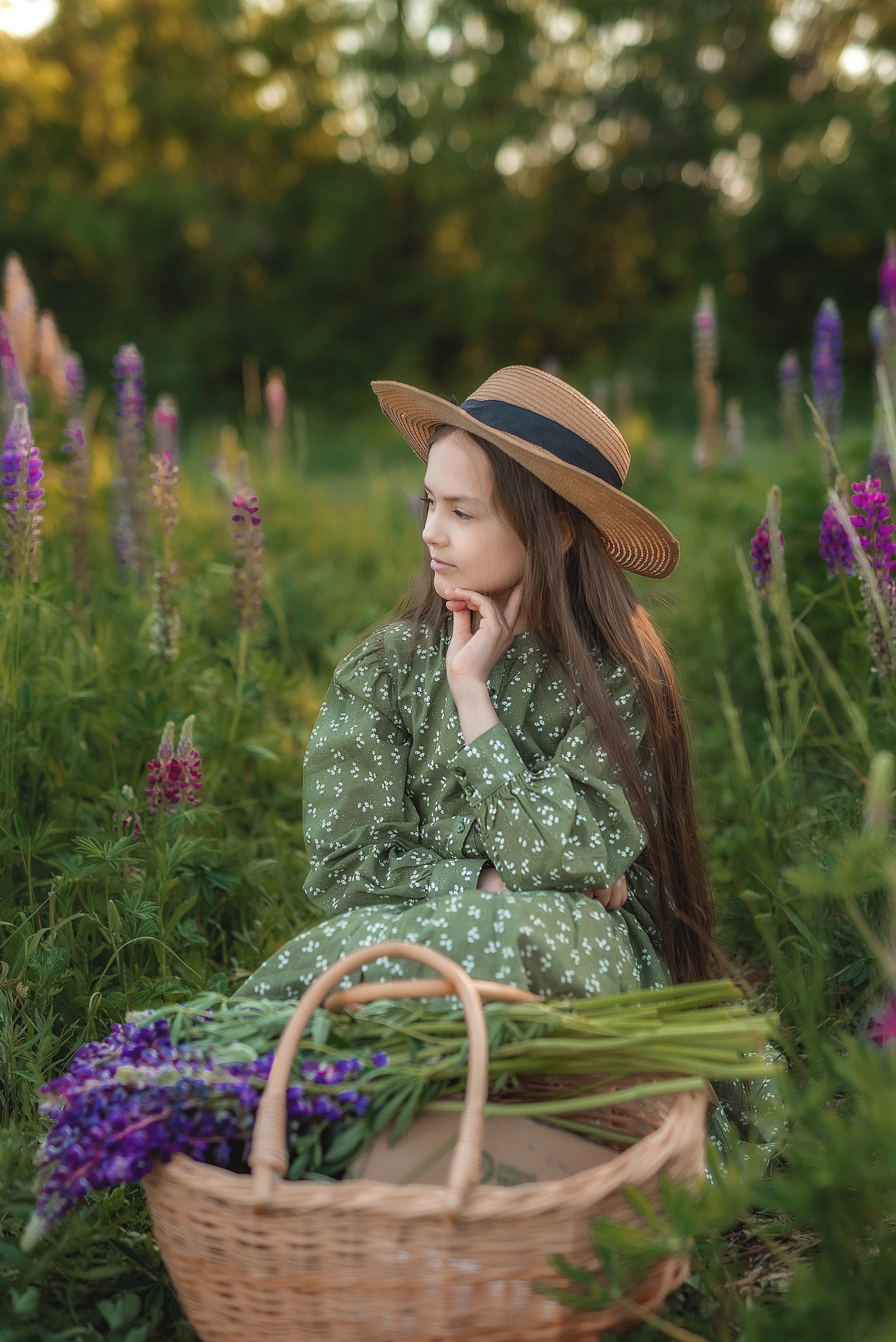 Фотосессия в люпинах. Семейный, детский фотограф в Воронеже Анна Никитина