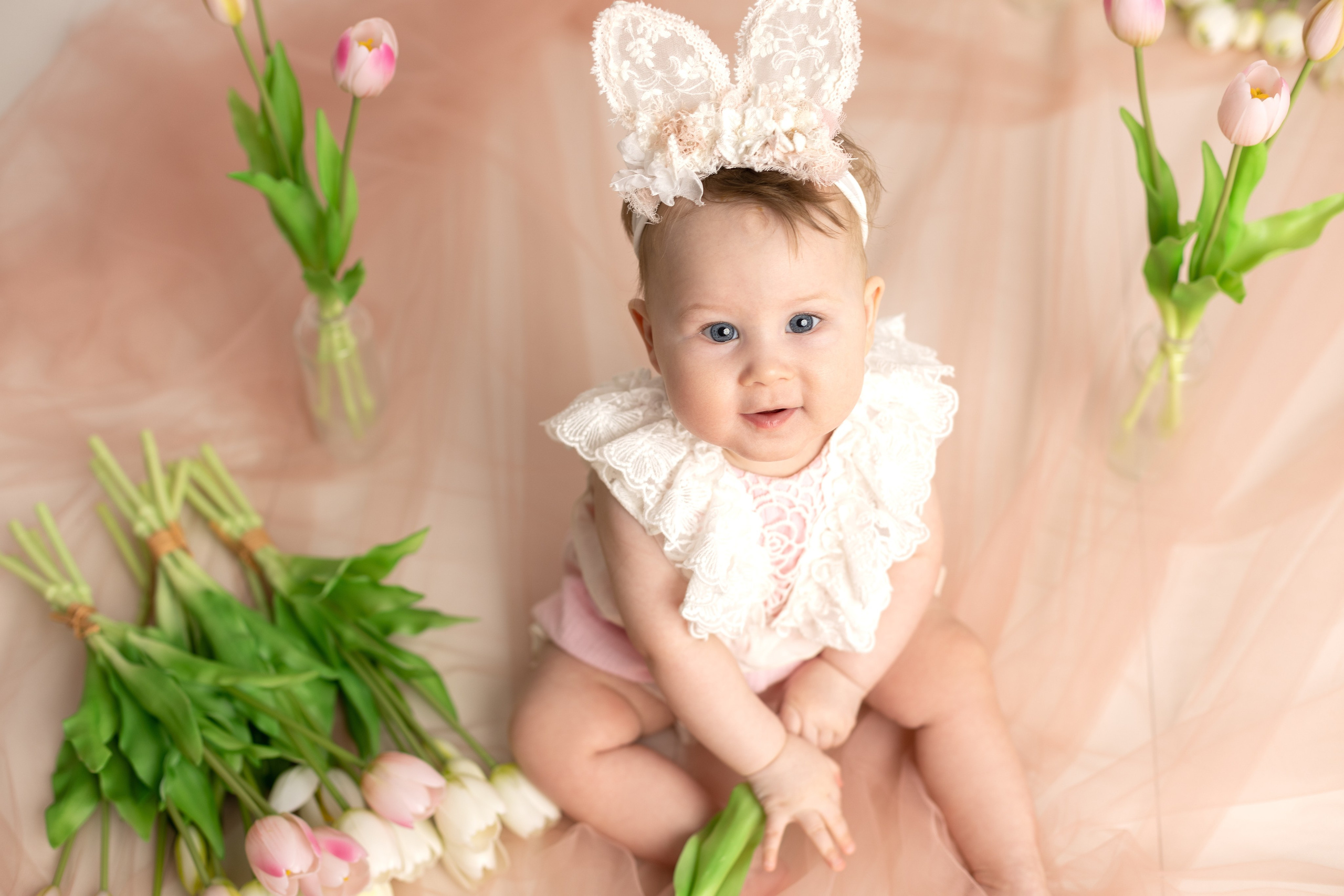 Весенний фотопроект для детей с рождения до года. Фотограф новорожденных, детский фотограф в г. Оренбурге Екатерина Козлова