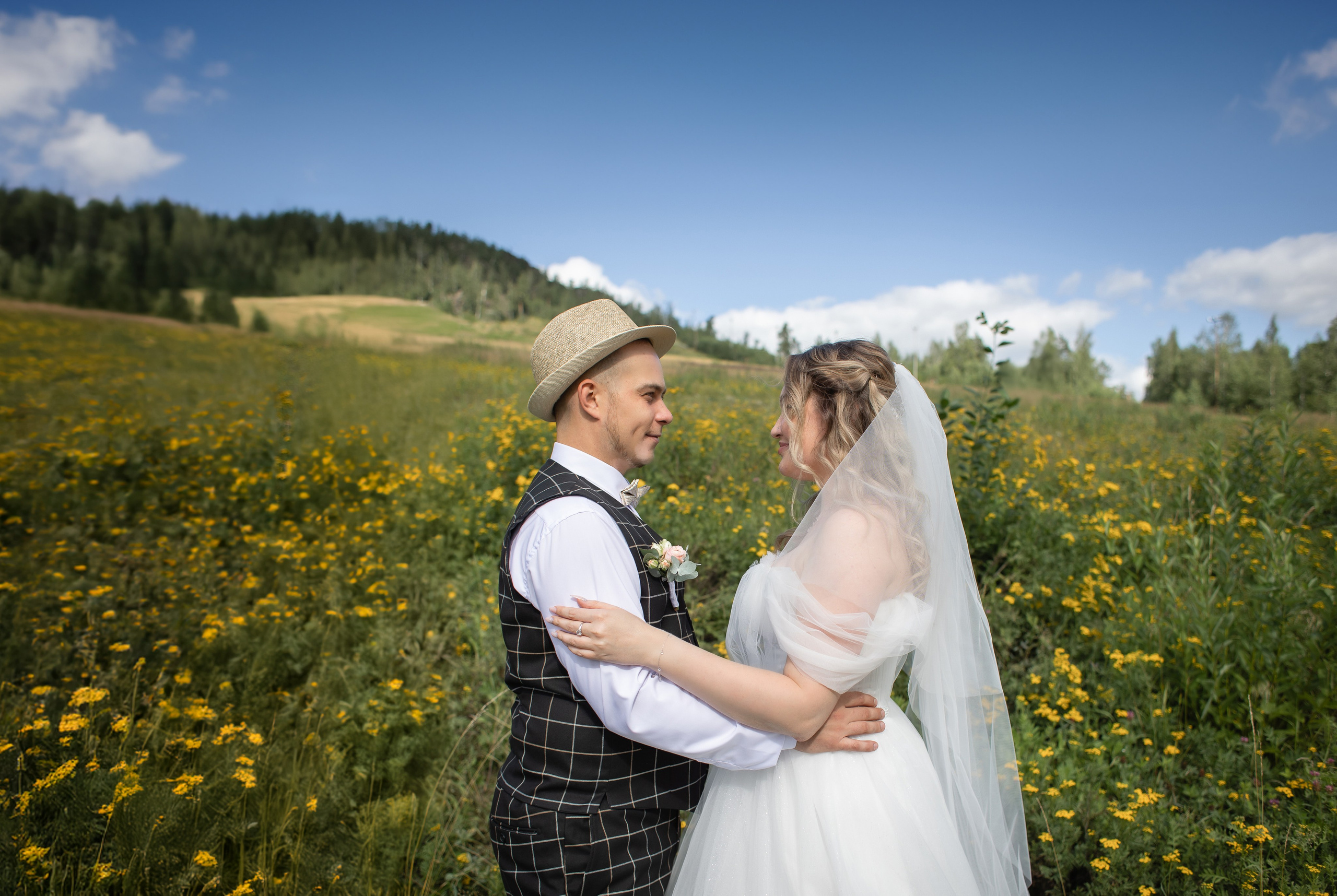 Свадебная фотосессия за городом. Фотограф Татьяна Орлова
