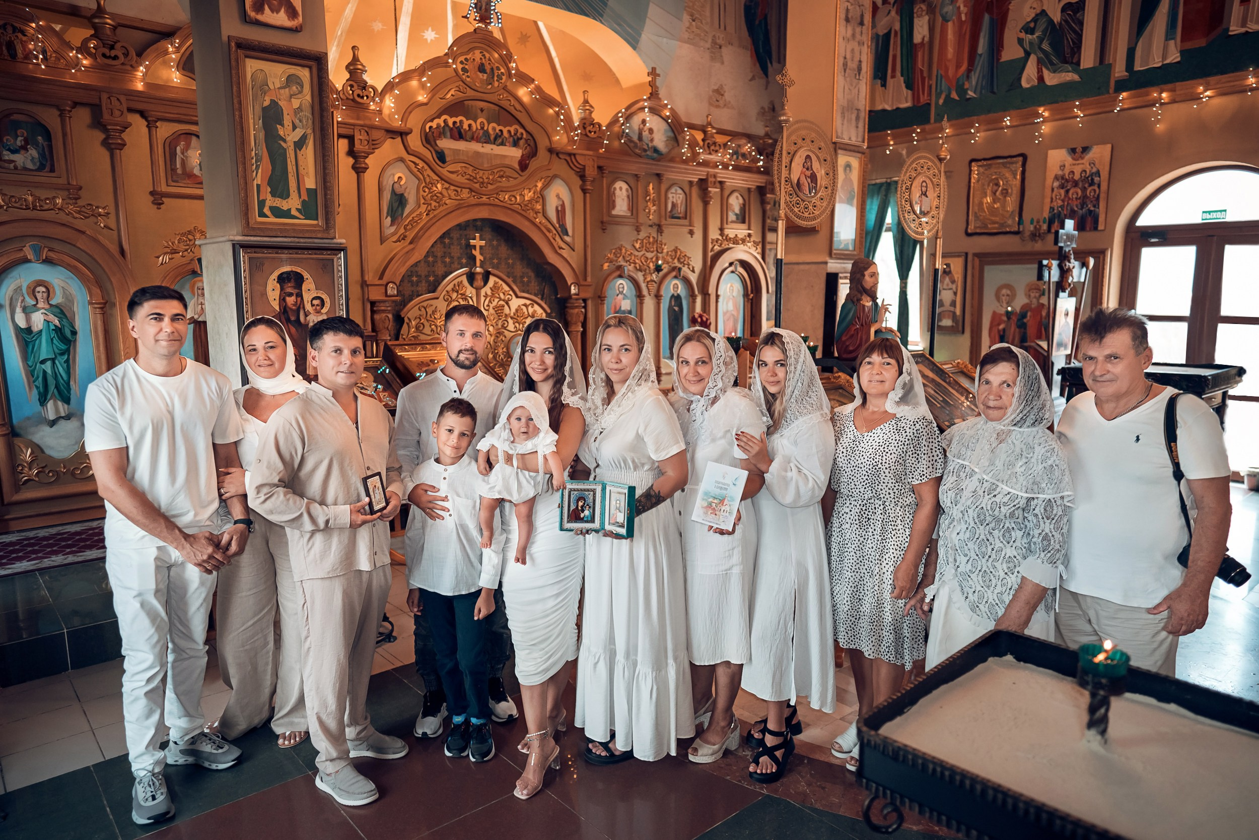 Крещение в храме Прп.Сергия Радонежского с. Орлиное. Церковный фотограф Севастополь